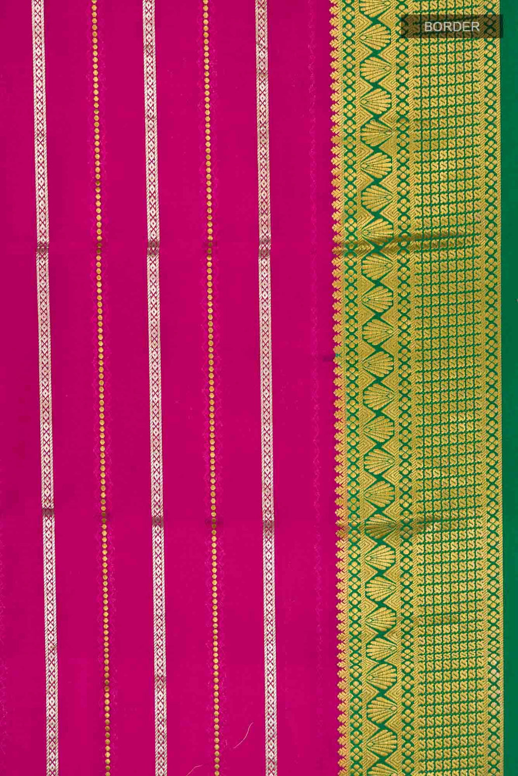 Pink Mysore Crepe Saree
