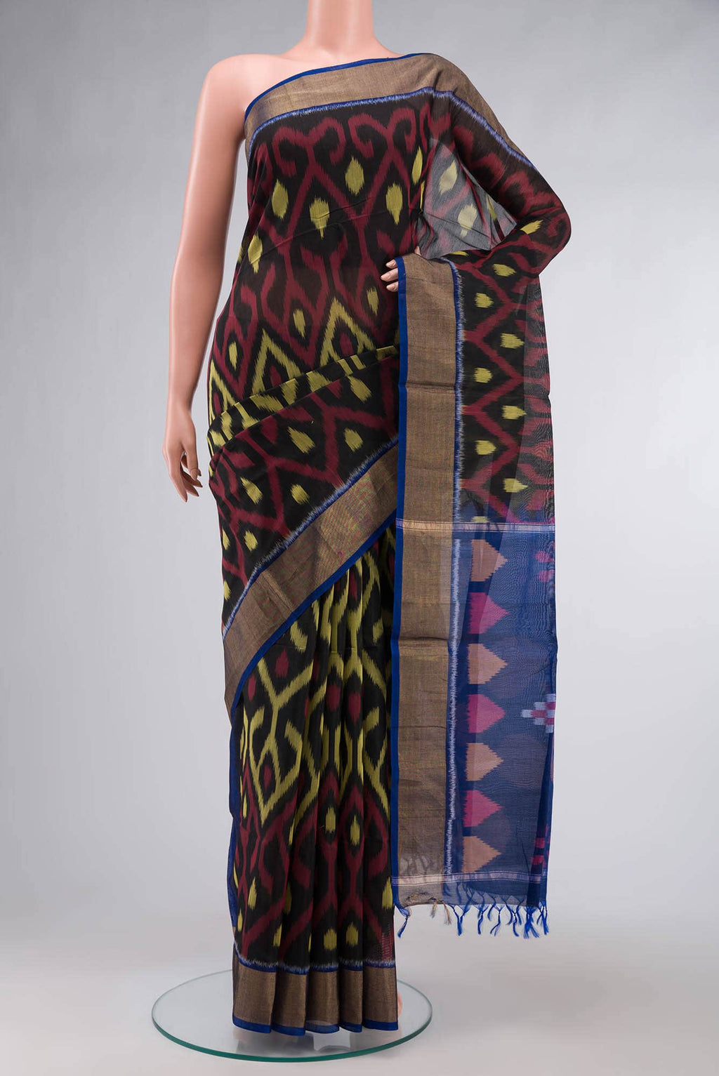 Black Silk Cotton Saree