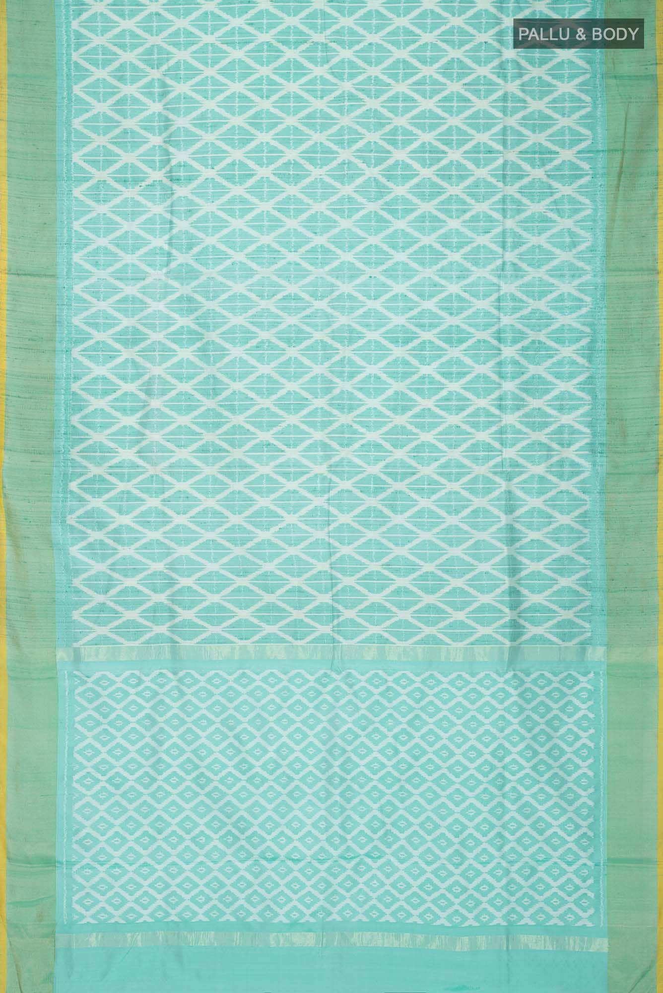 Sea Green Pochampally Silk Saree
