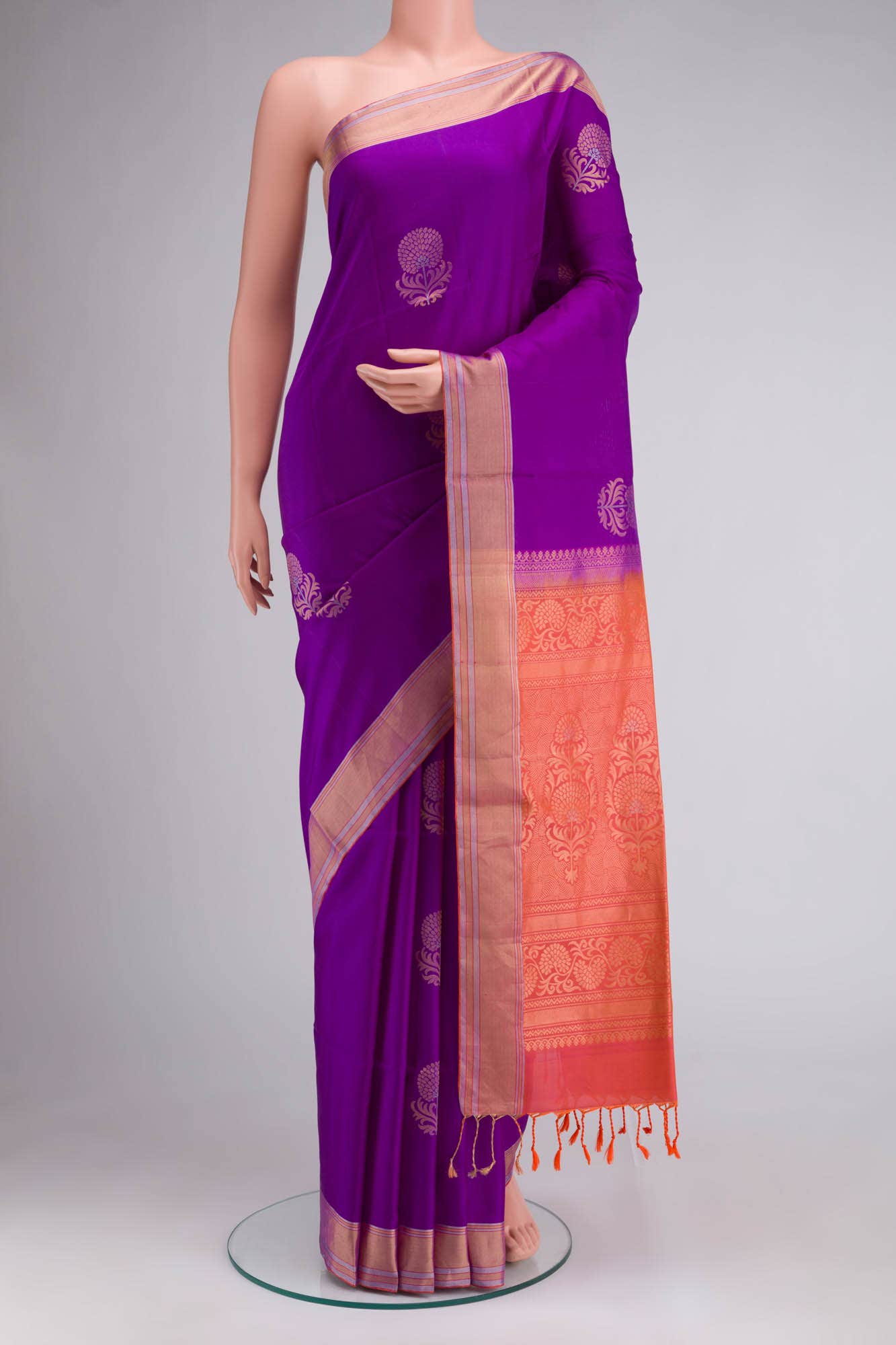 Purple Soft Silk Saree