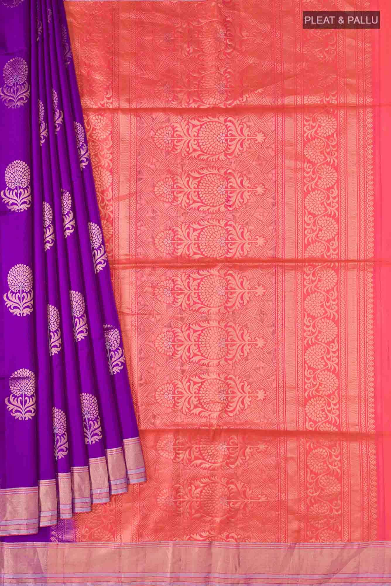 Purple Soft Silk Saree