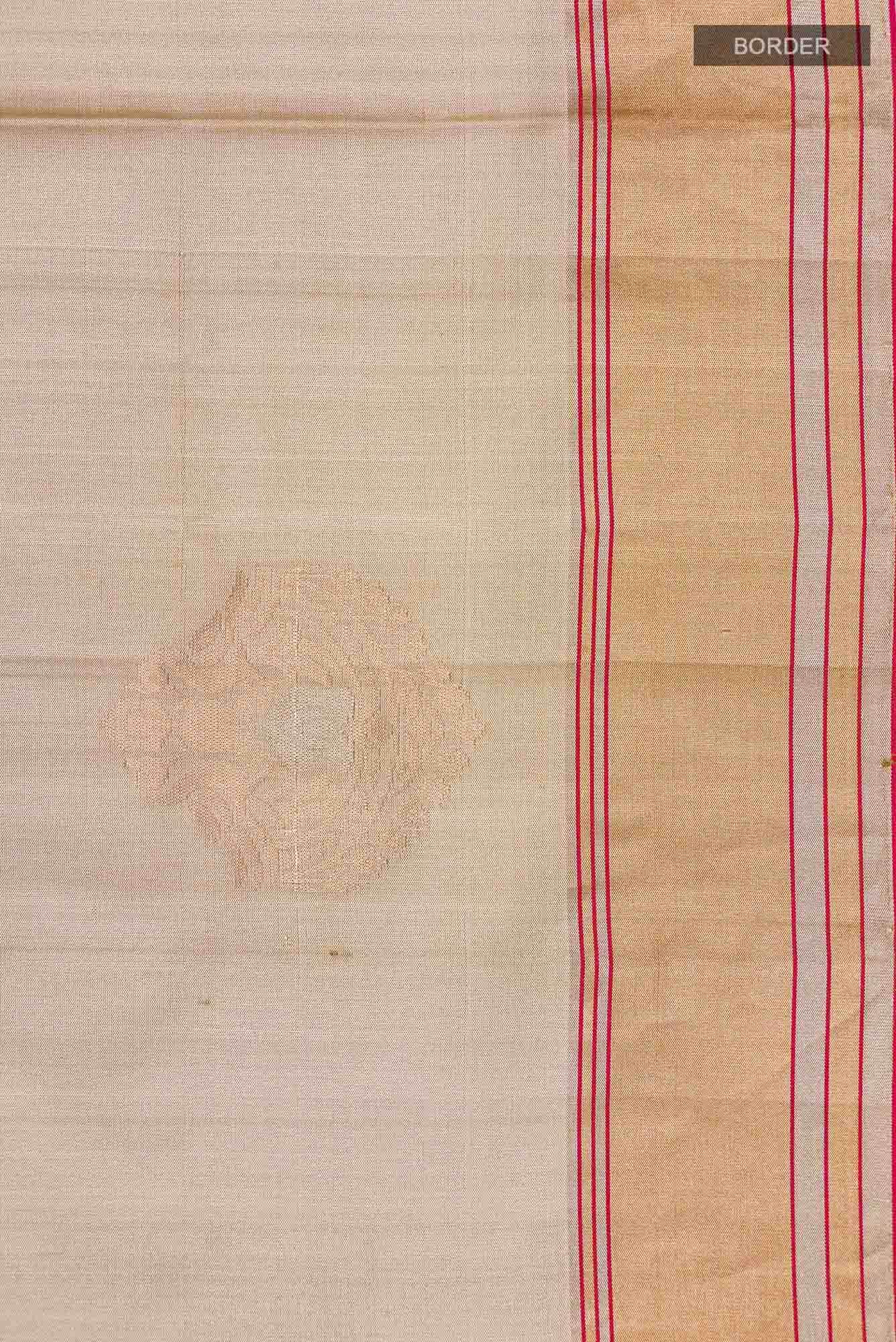 Beige Soft Silk Saree