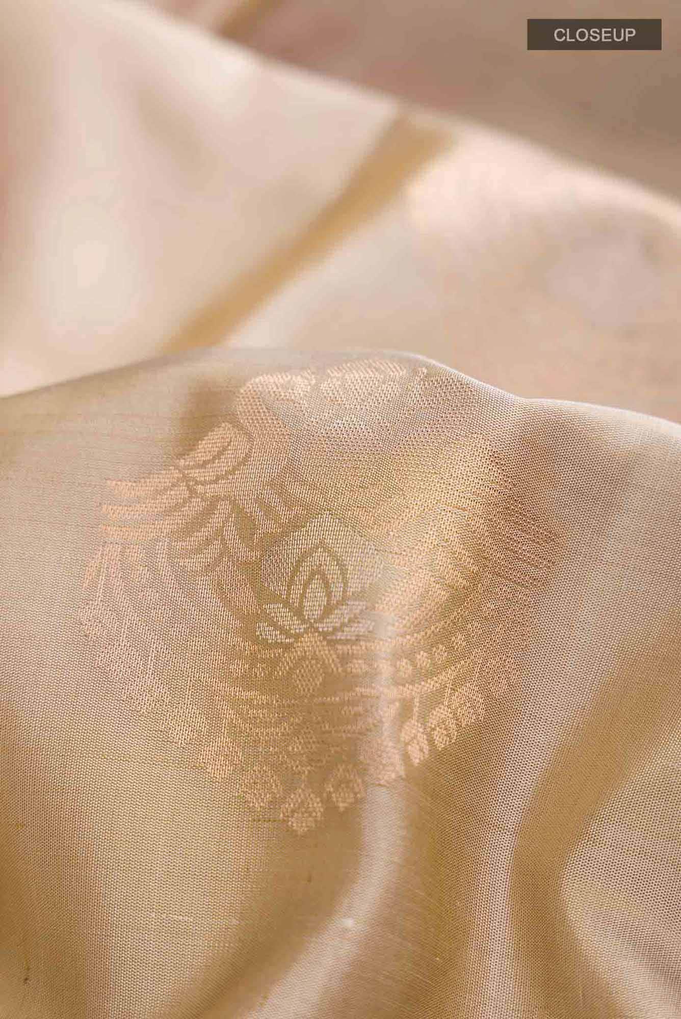 Beige Soft Silk Saree