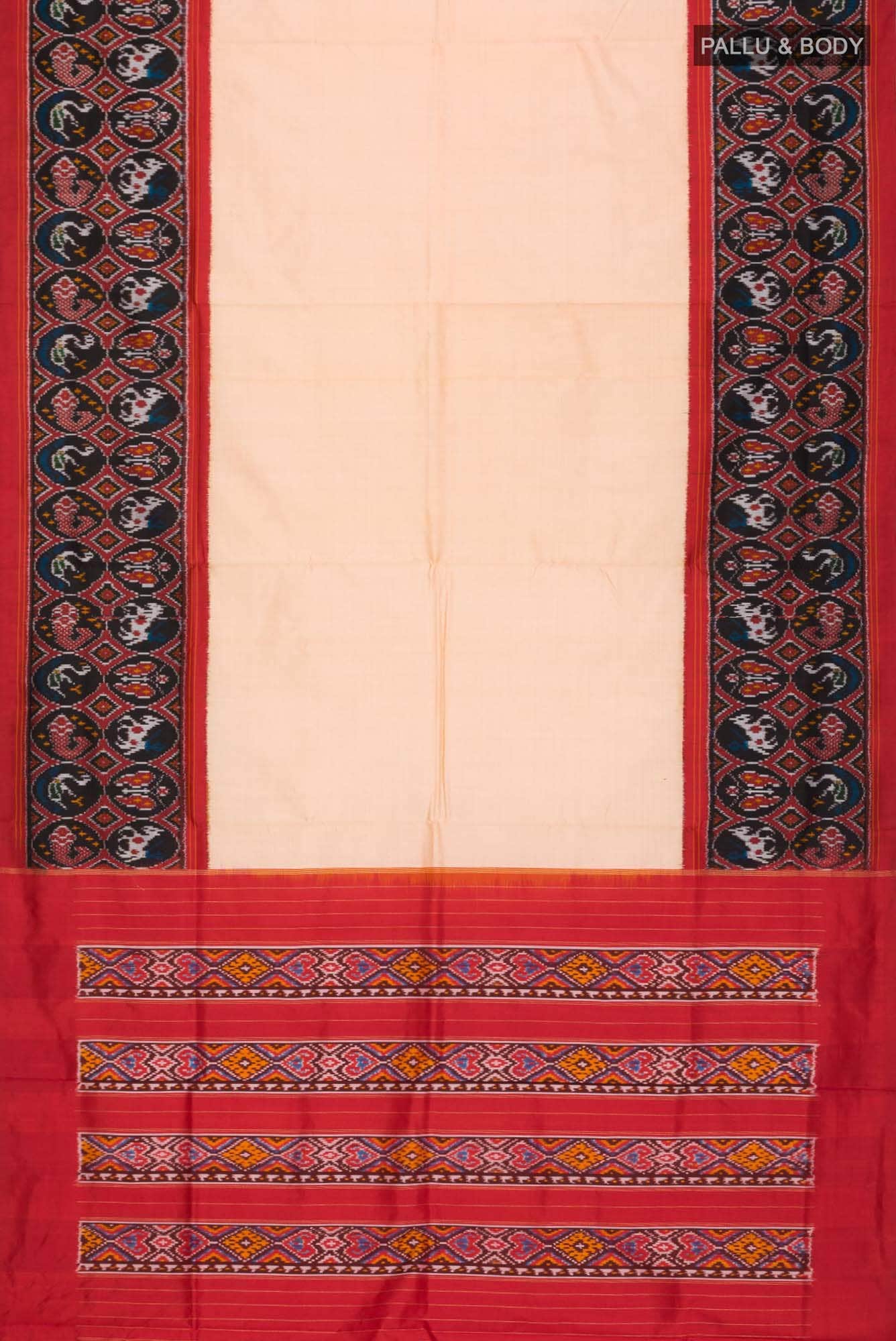 Sandal Pochampally Silk Saree