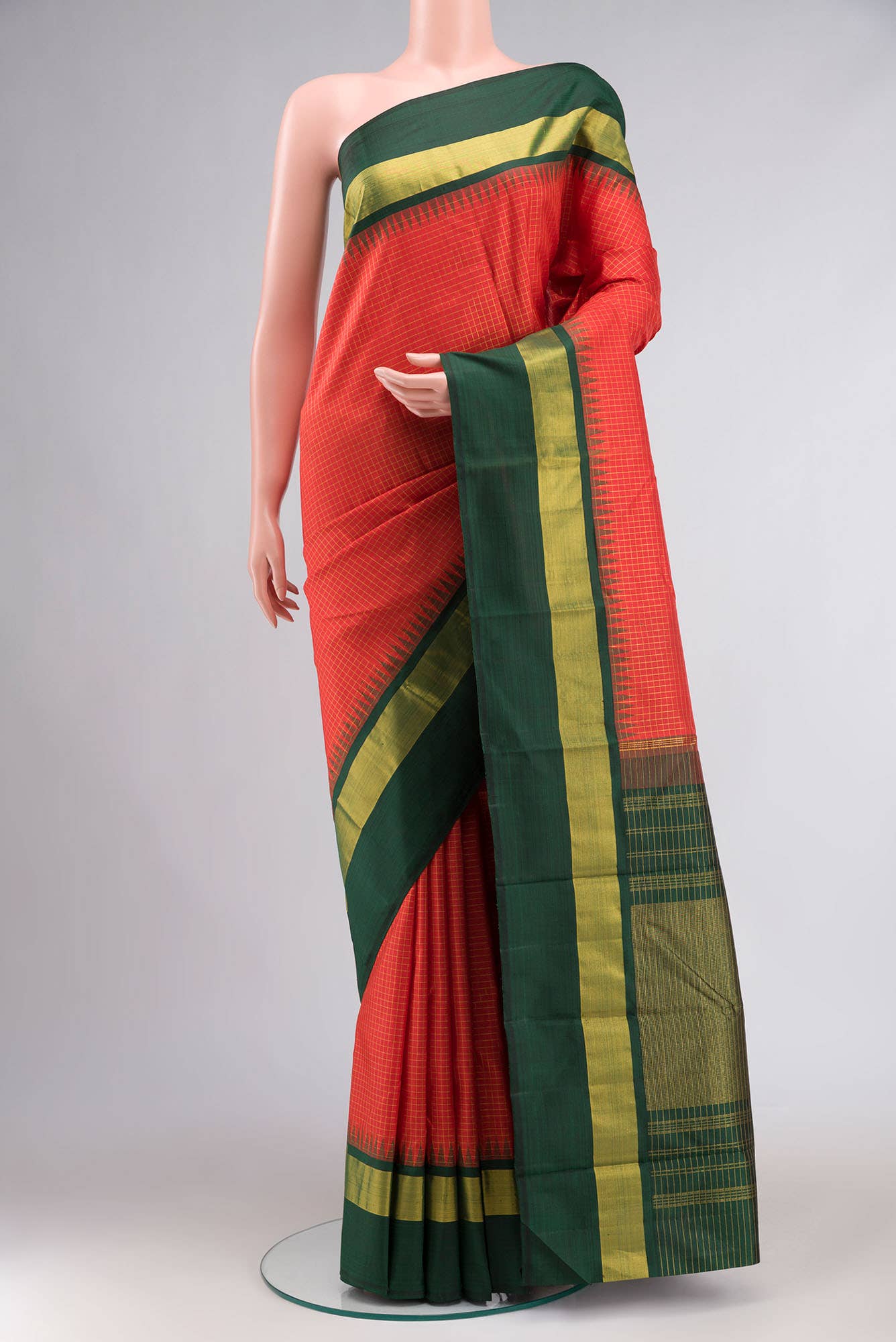 Red Kanchipuram Silk Saree