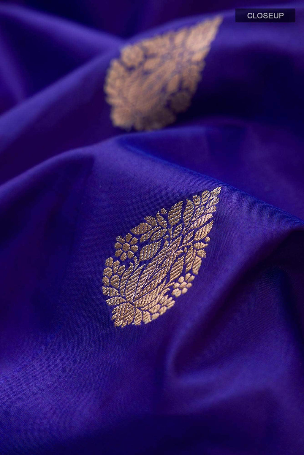 Blue Banarasi Katan Silk Saree