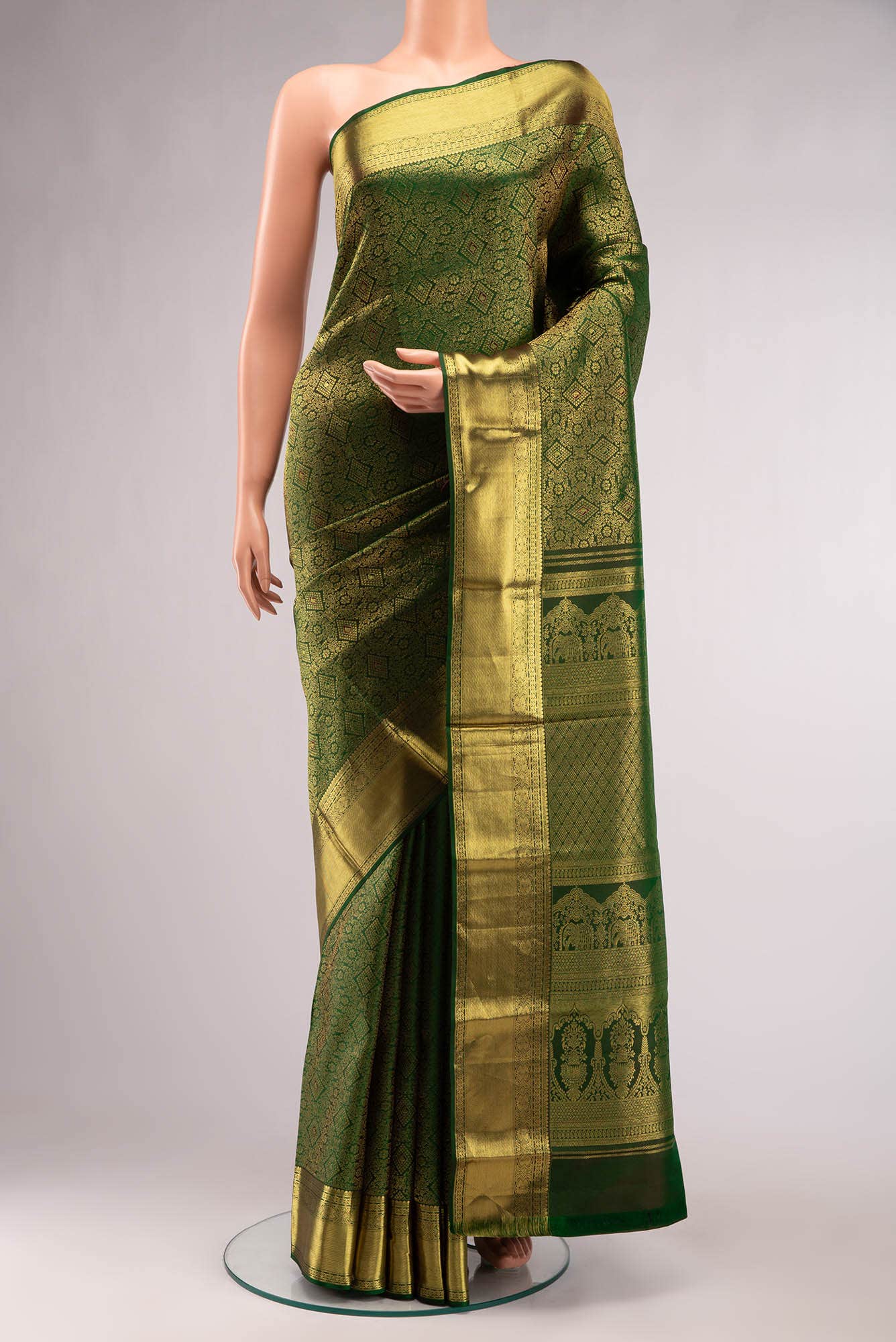 Green Kanchipuram Silk Saree