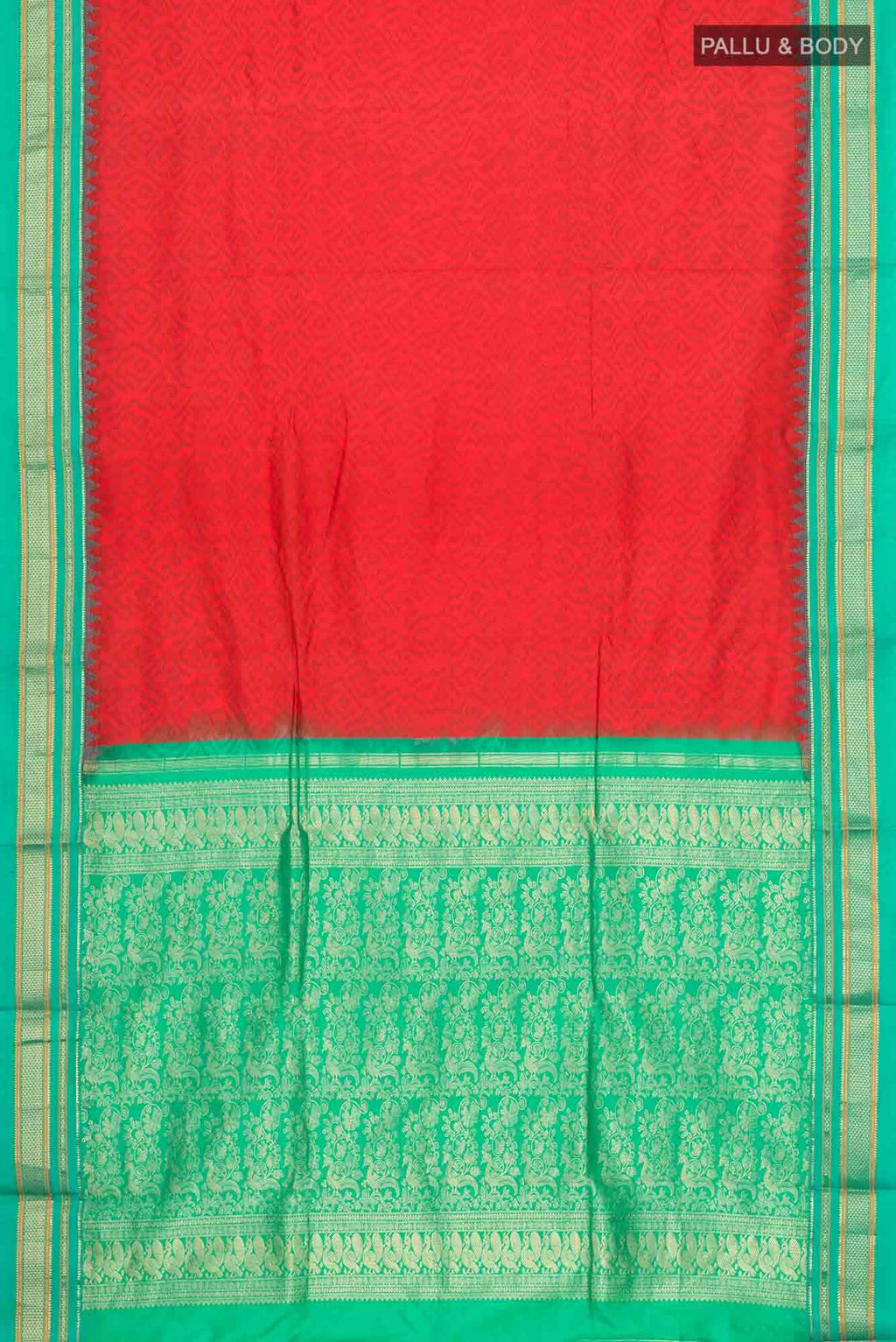 Red Bangalore Silk Saree