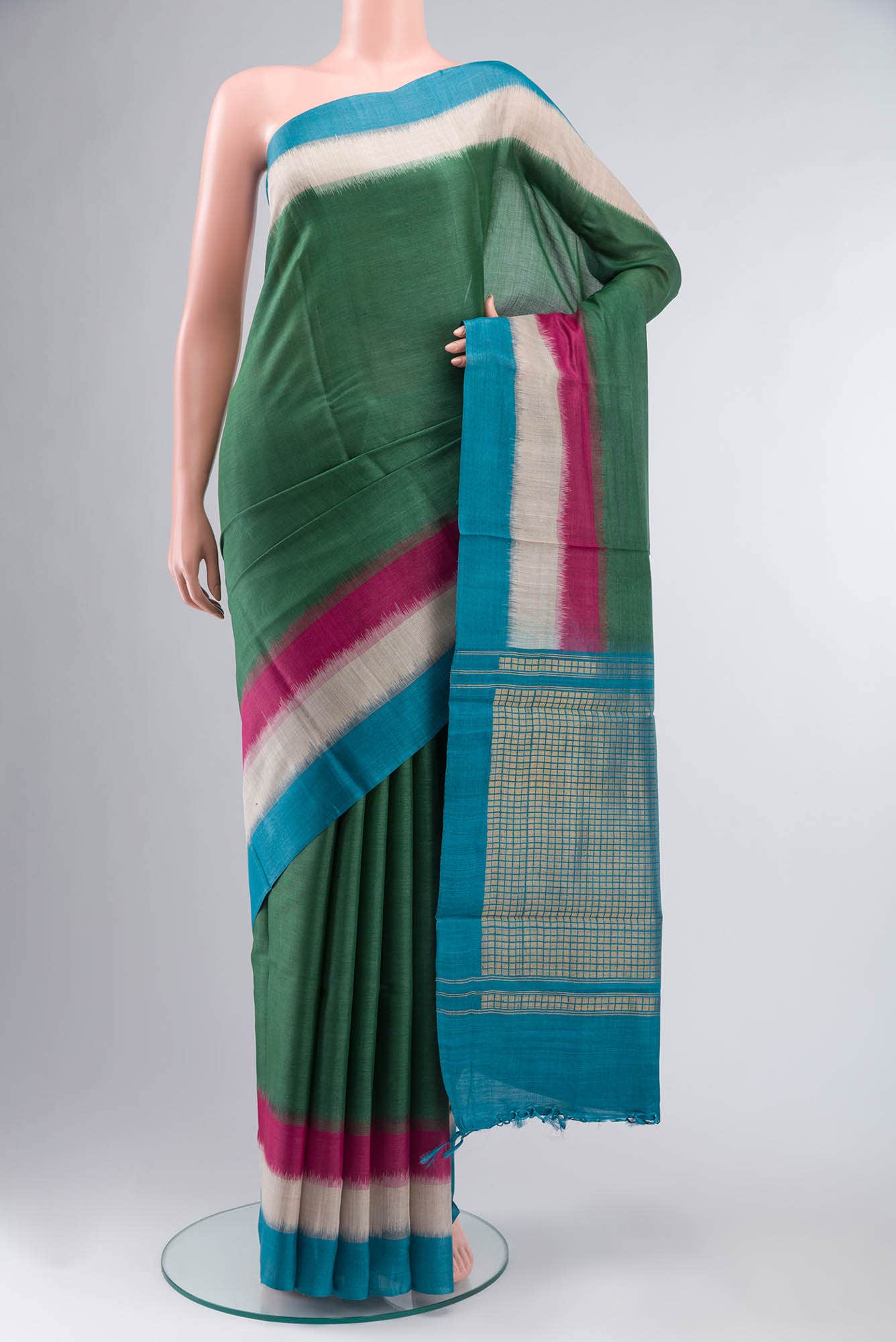 Green MP Tussar Saree
