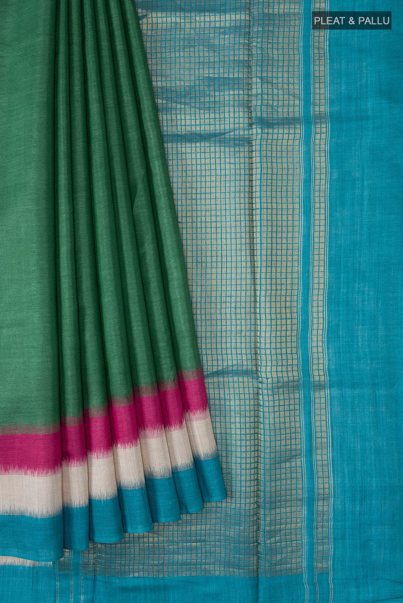 Green MP Tussar Saree