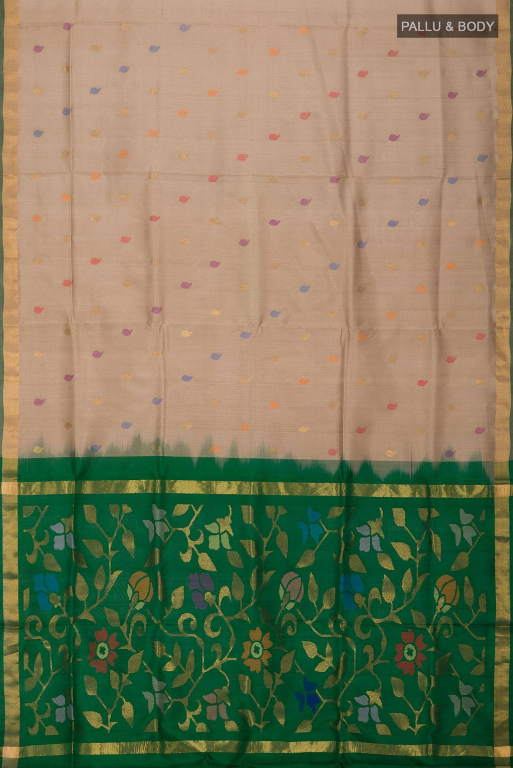 Beige Uppada Silk Saree