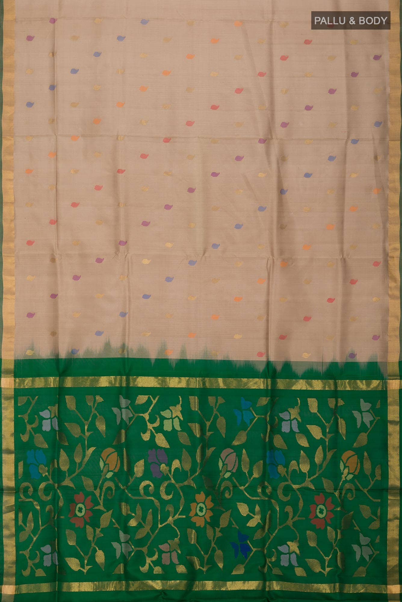 Beige Uppada Silk Saree