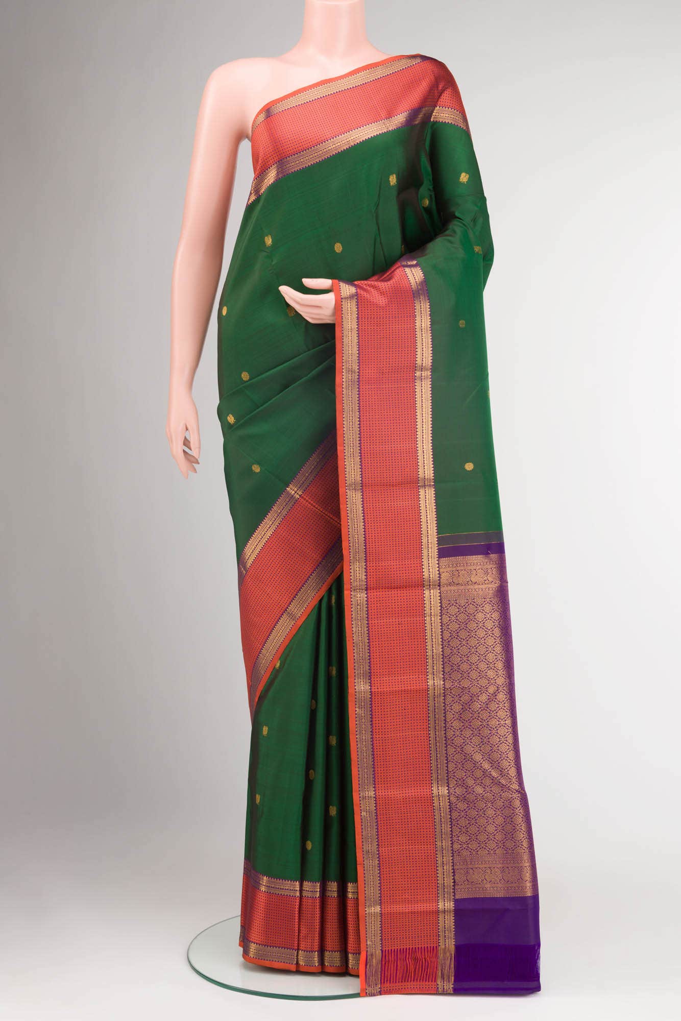 Green Kanchipuram Silk Saree