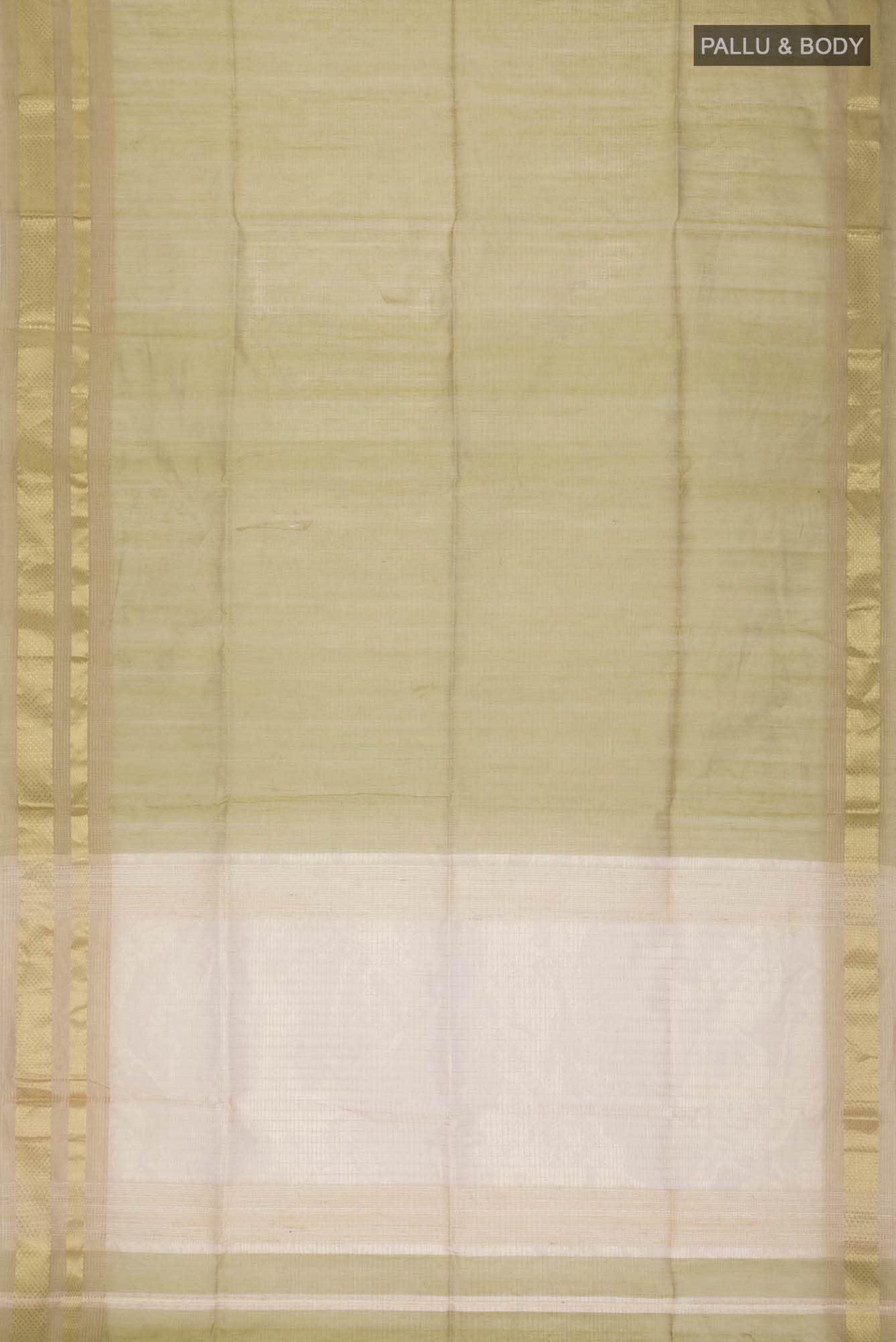 Green Maheshwari Silk Cotton Saree