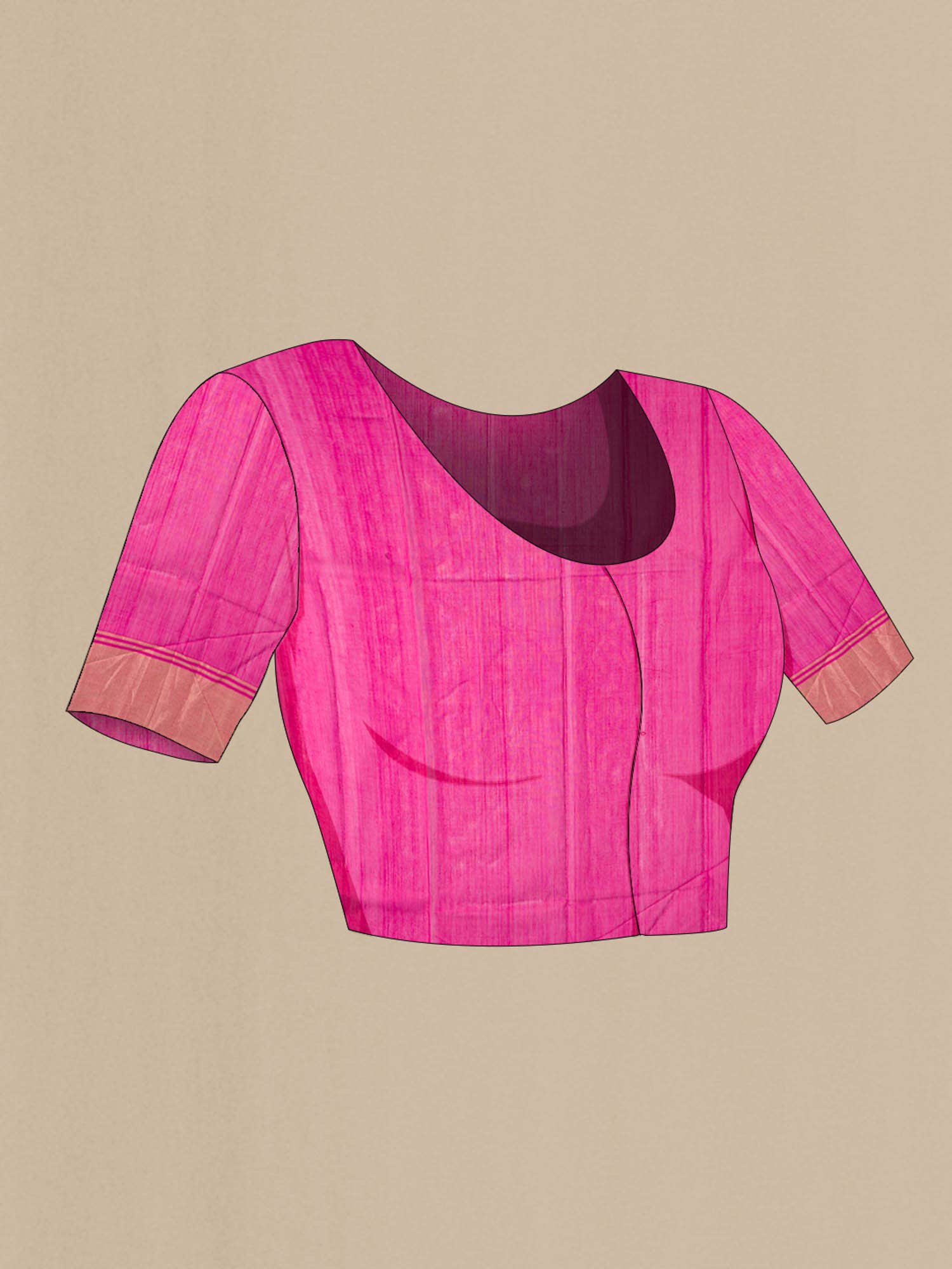 Pink Chanderi Silk Cotton Saree