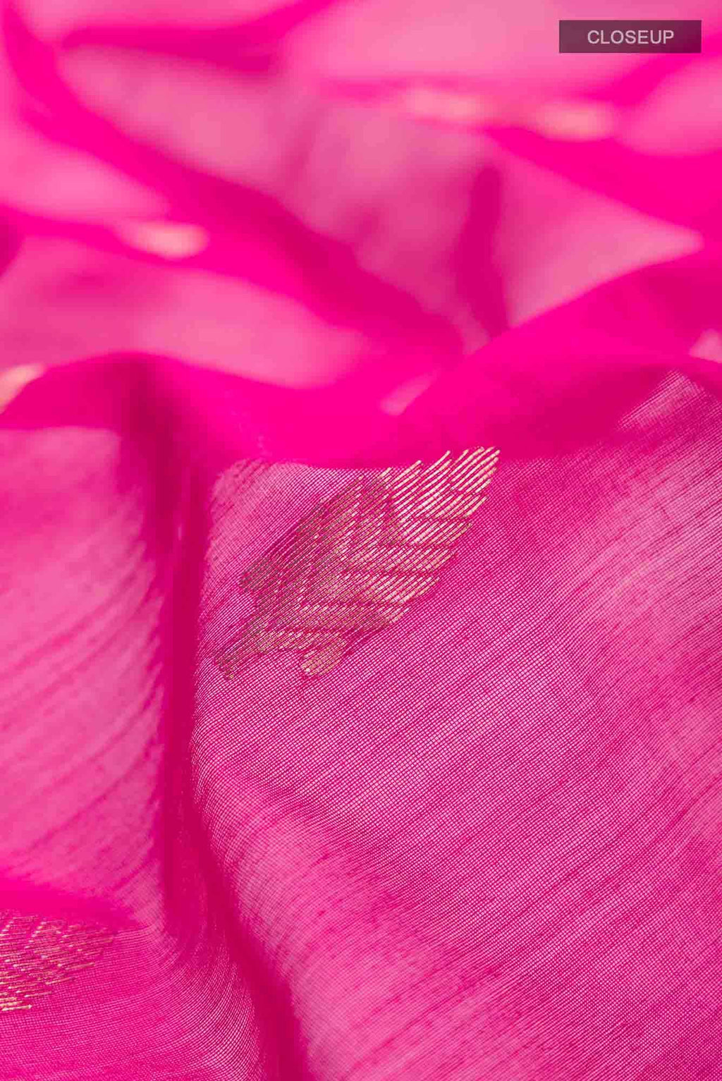 Pink Chanderi Silk Cotton Saree