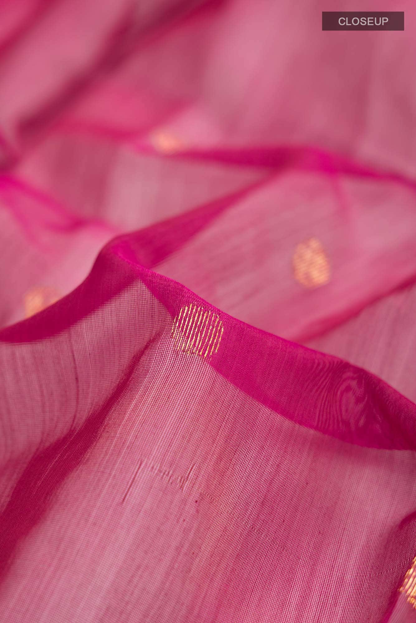 Maroon Chanderi Silk Cotton Saree
