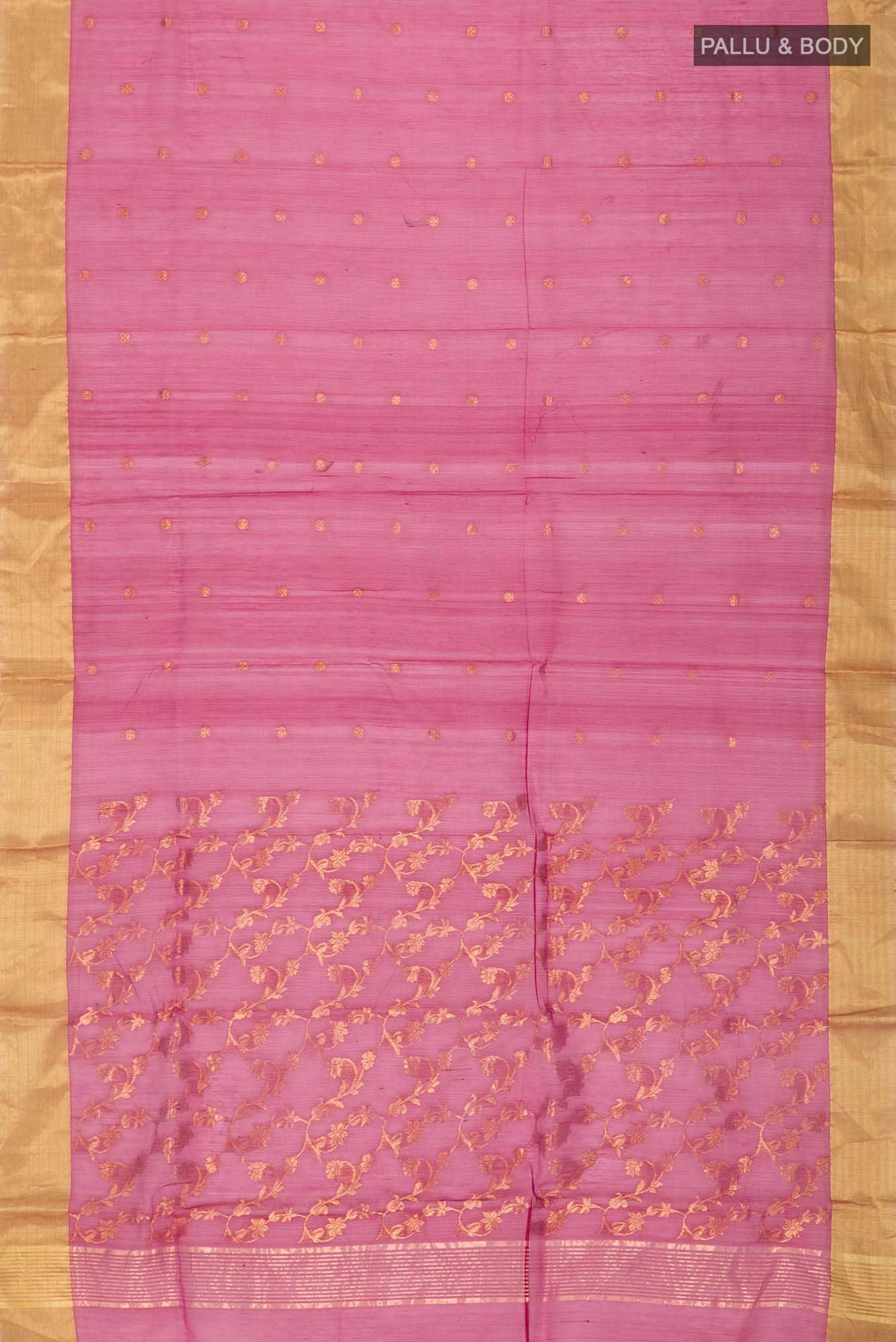 Maroon Chanderi Silk Cotton Saree