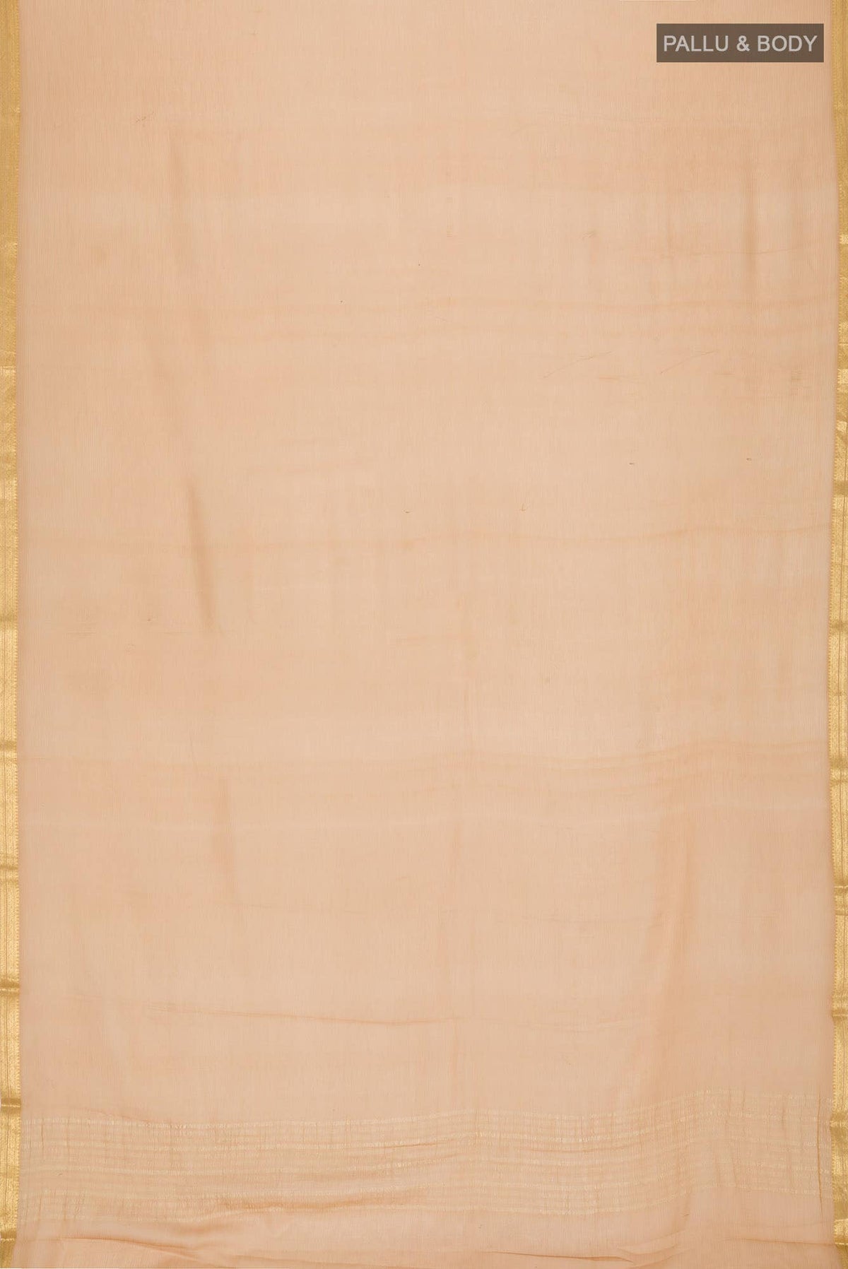 Beige Mysore Chiffon Saree
