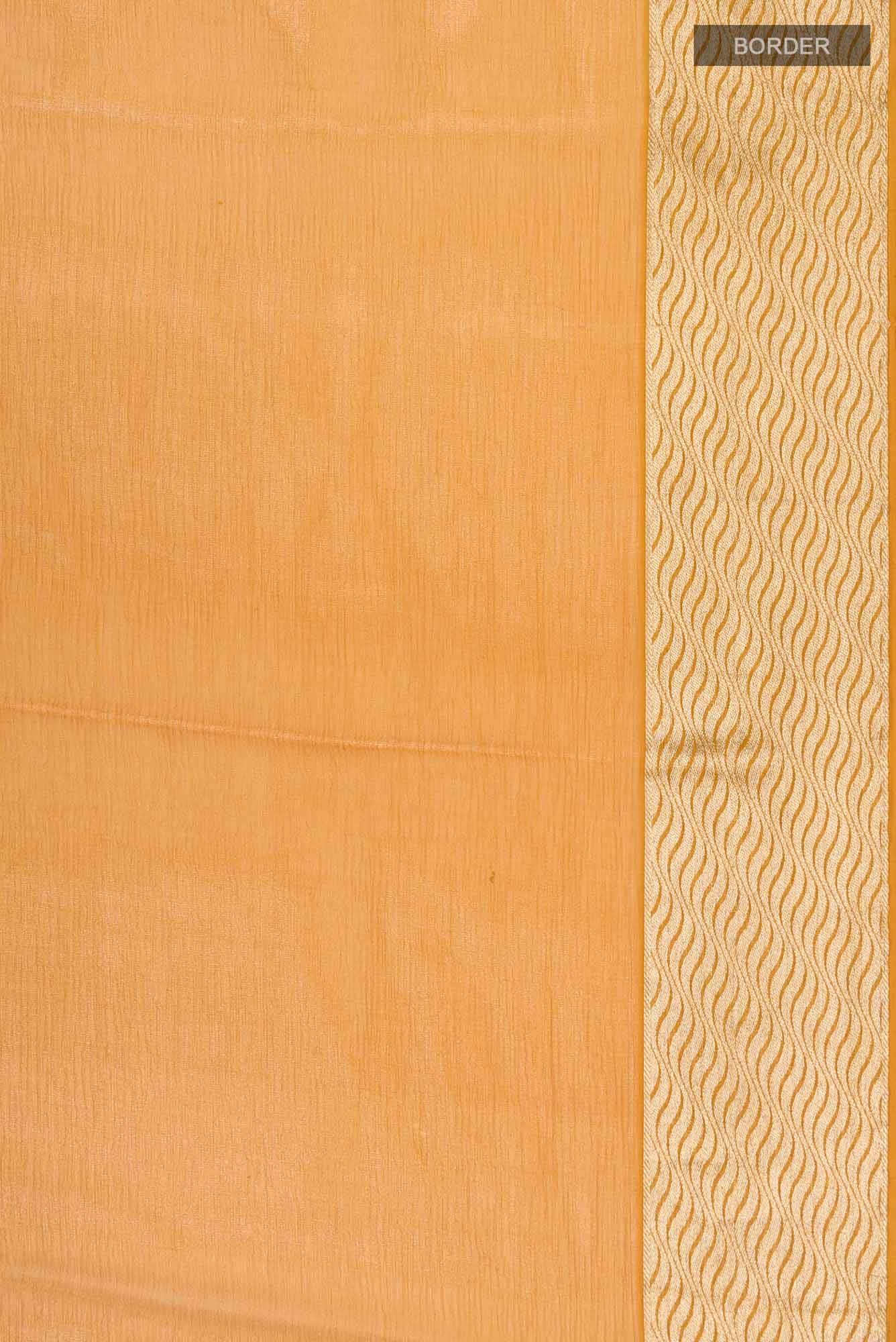 Mustard Mysore Chiffon Saree
