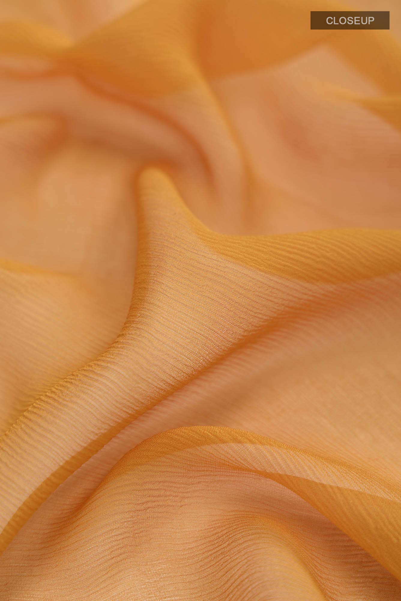 Mustard Mysore Chiffon Saree