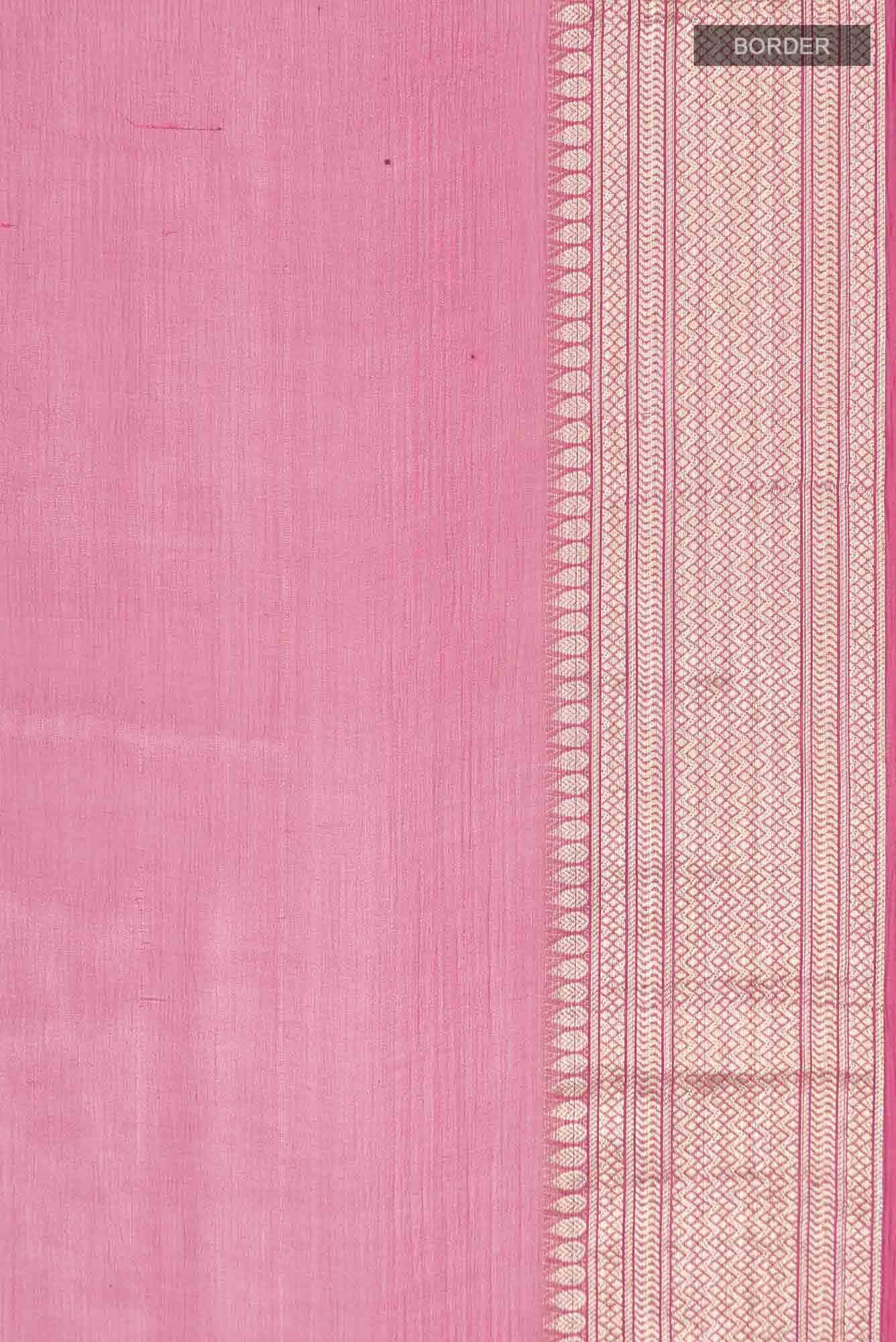 Pink Mysore Chiffon Saree