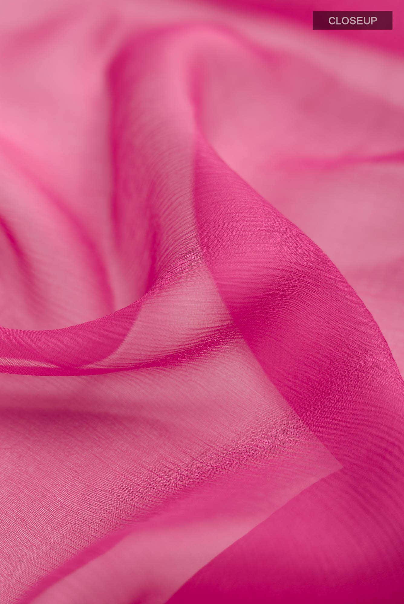 Pink Mysore Chiffon Saree