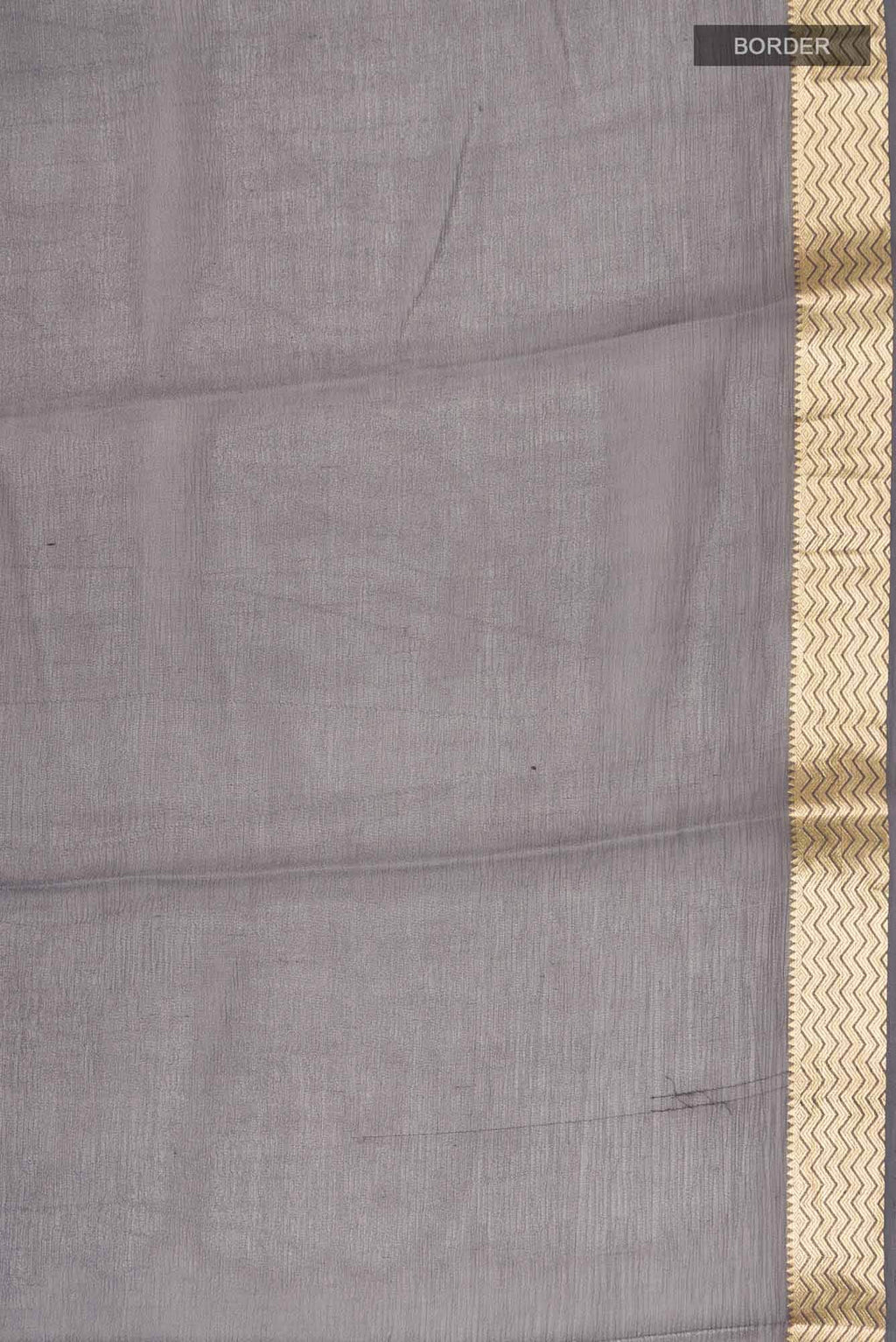 Grey Mysore Chiffon Saree