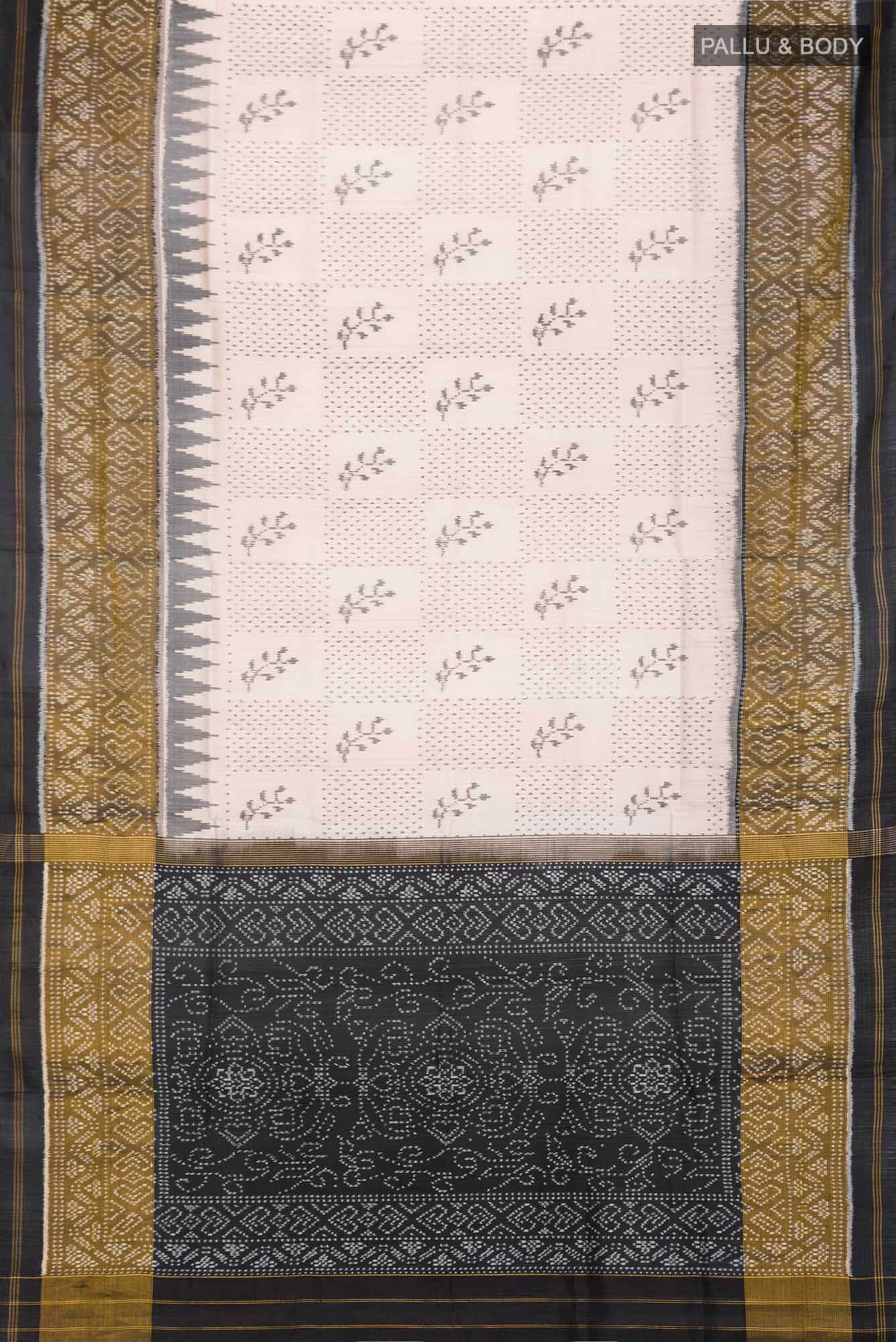 Black Pochampally Silk Saree