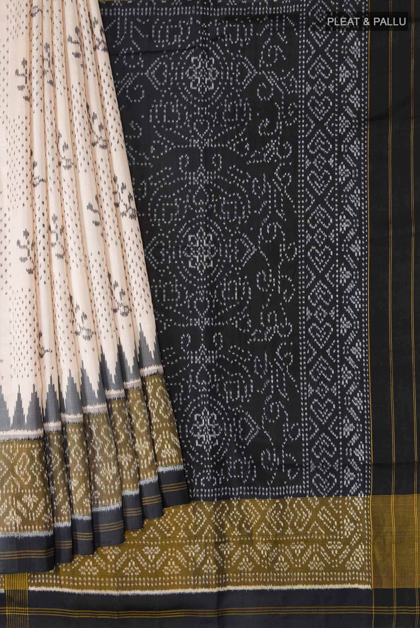 Black Pochampally Silk Saree