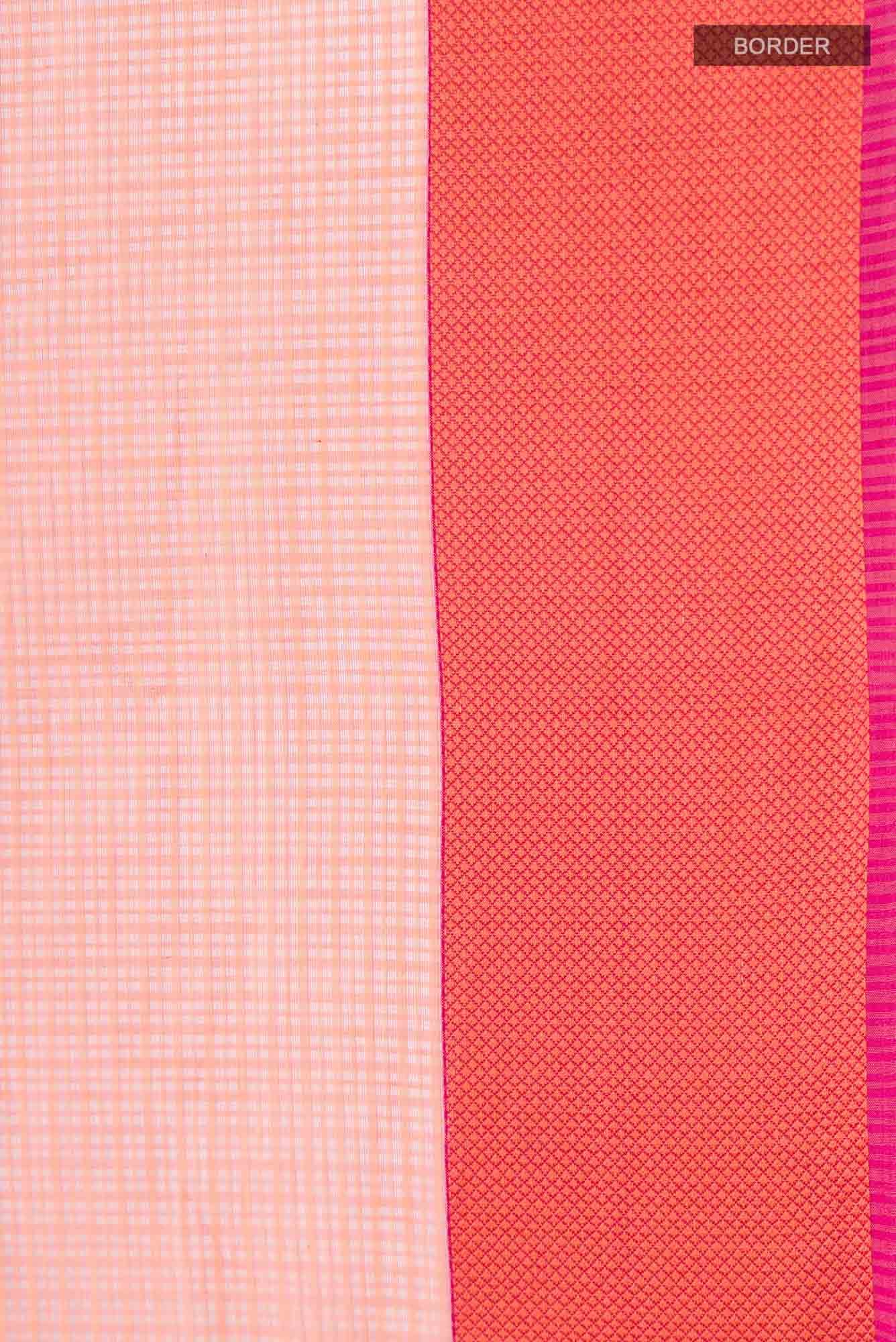 Pink Maheshwari Silk Cotton Saree