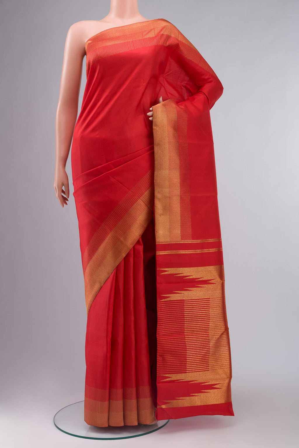 Red Kanchipuram Silk Saree