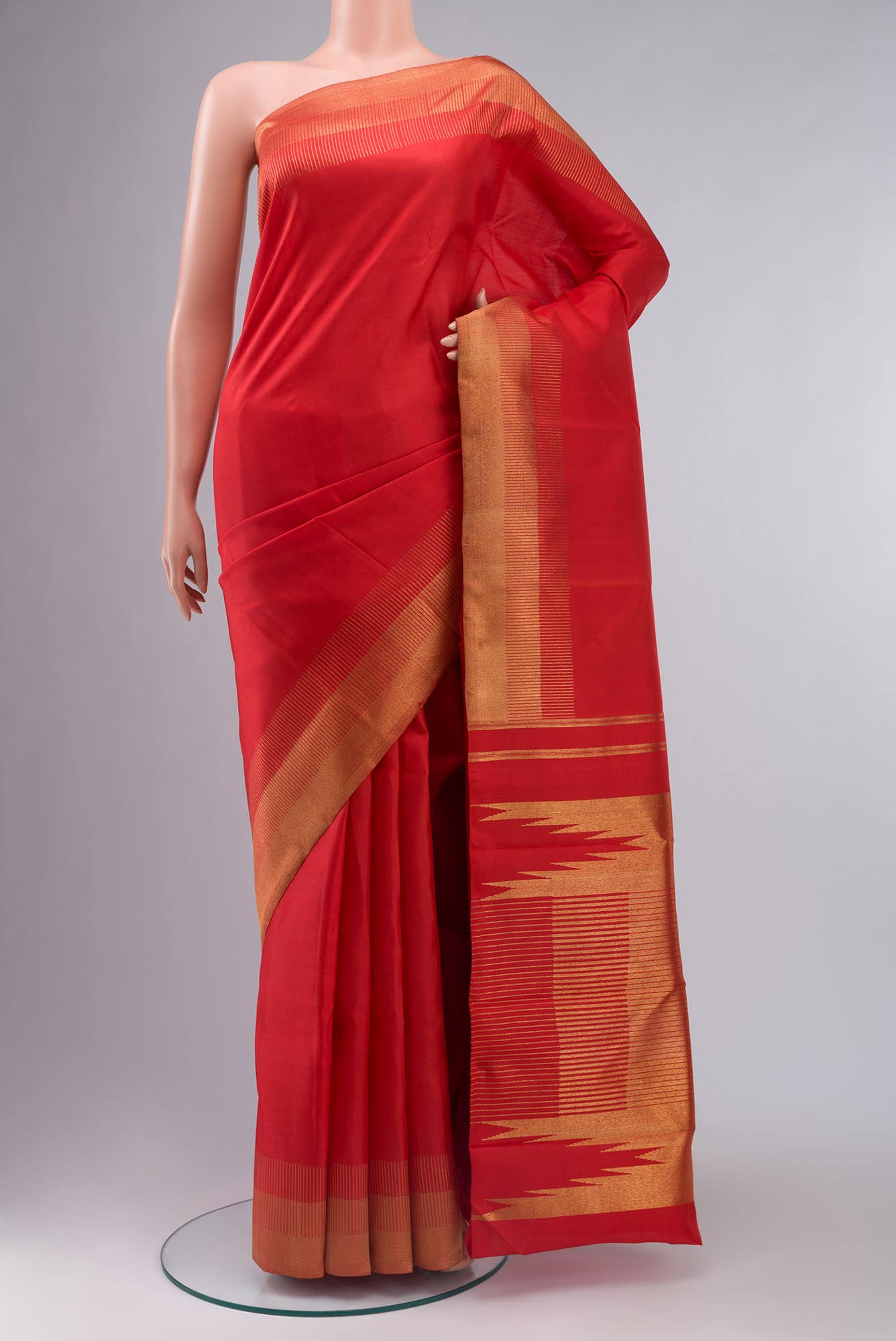 Red Kanchipuram Silk Saree