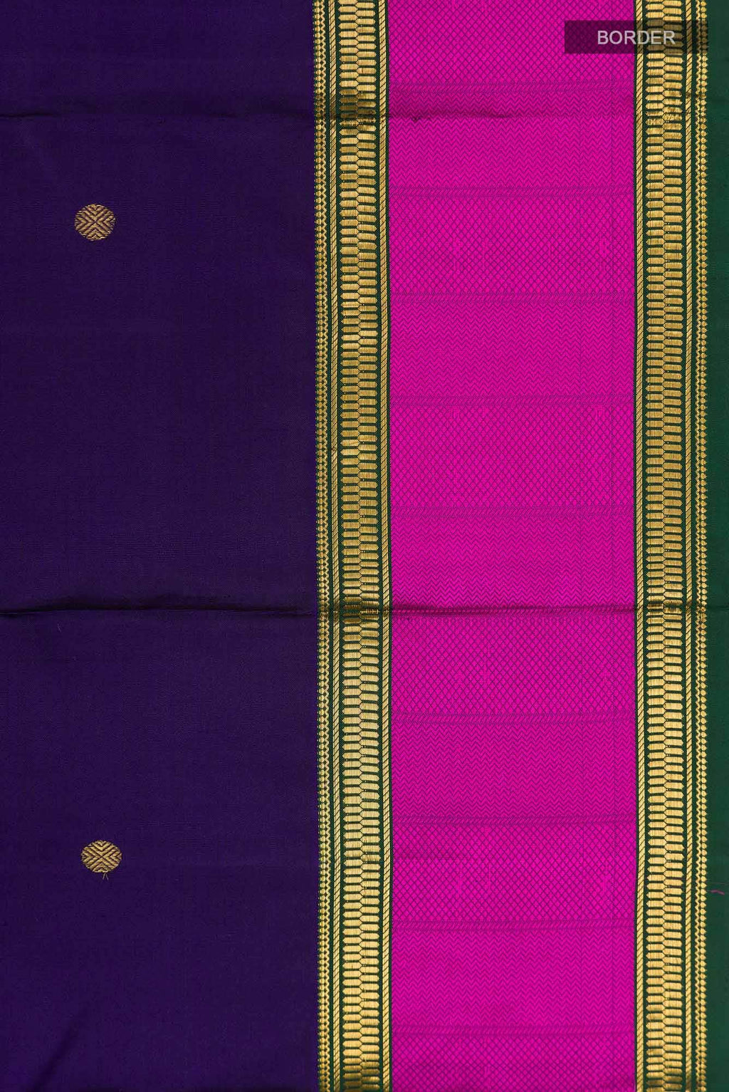 Navy Blue Kanchipuram Silk Saree
