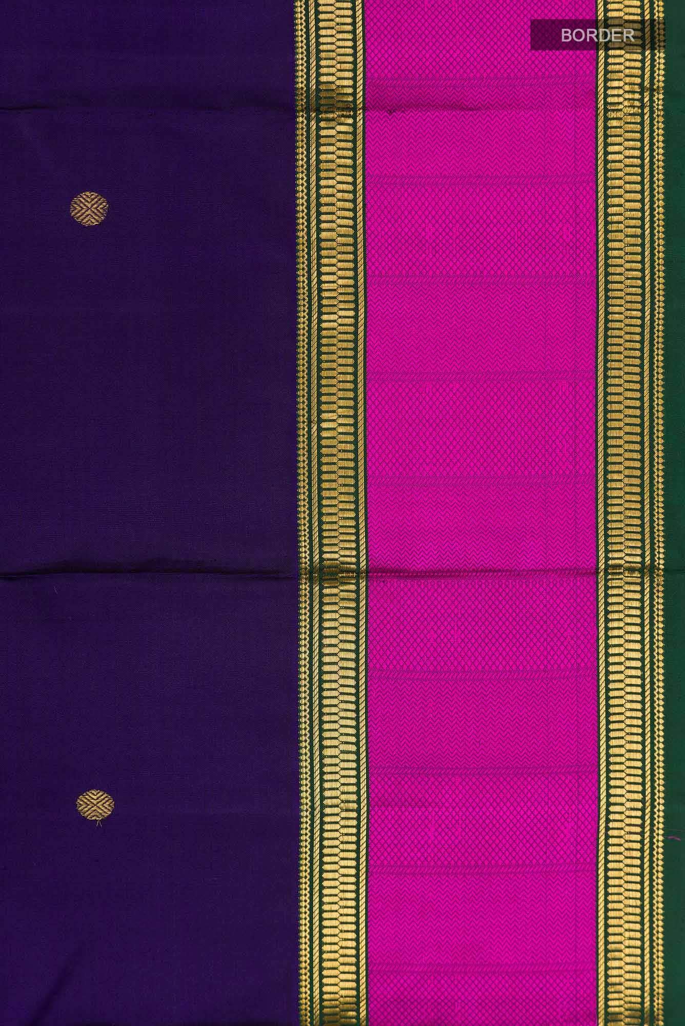 Navy Blue Kanchipuram Silk Saree