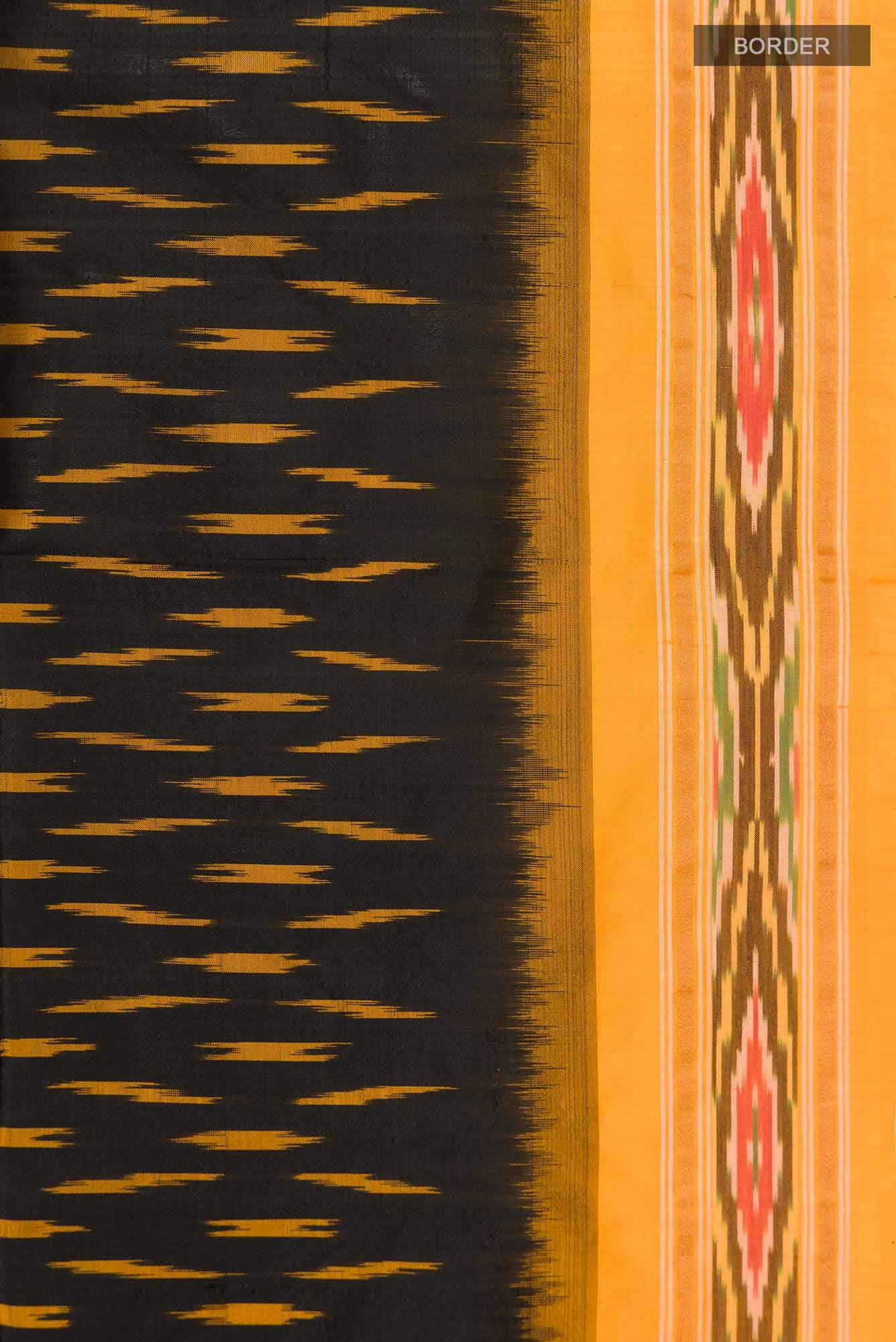 Black Pochampally Silk Saree