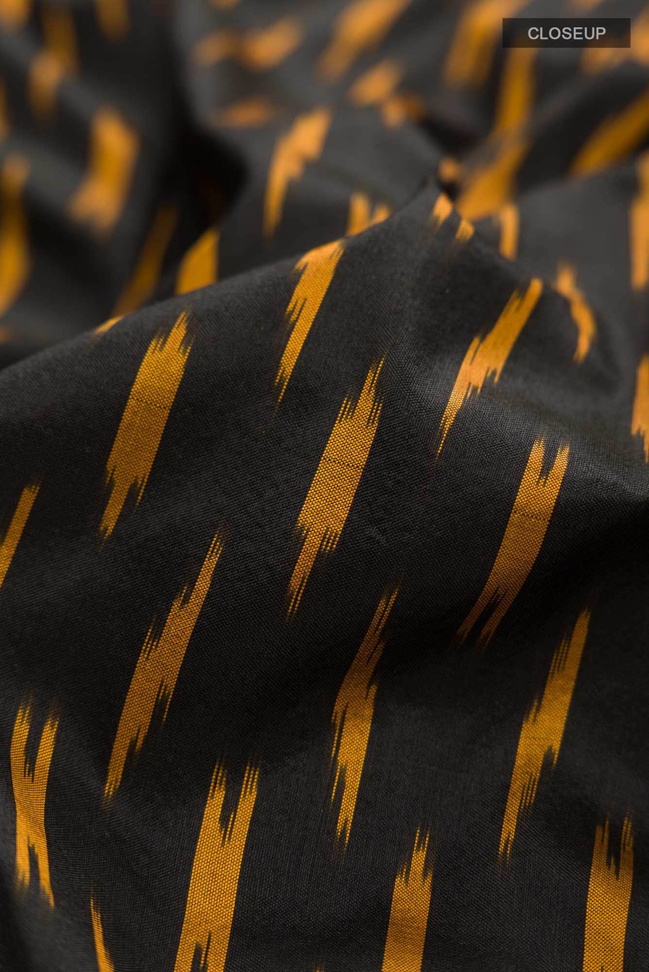 Black Pochampally Silk Saree