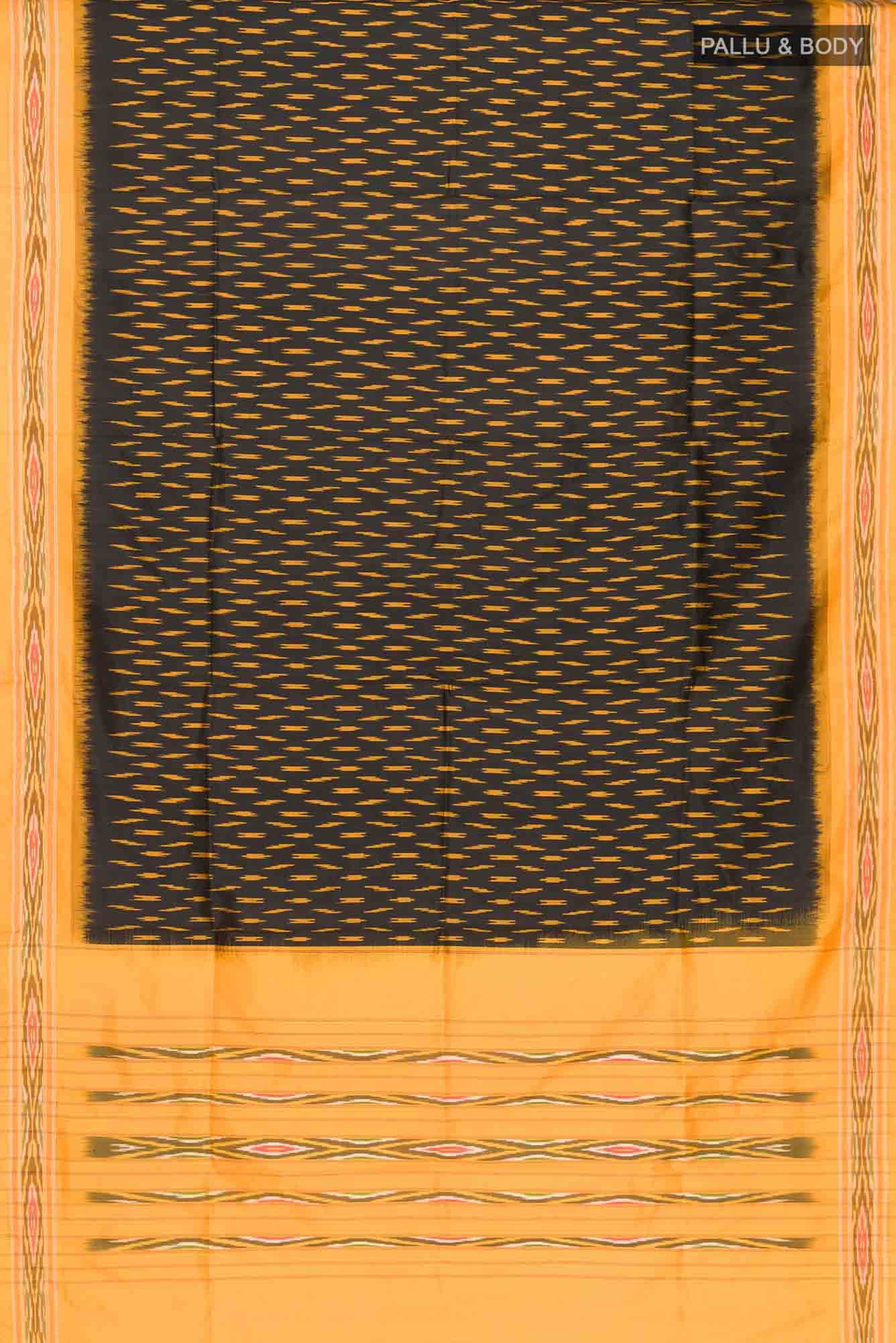 Black Pochampally Silk Saree