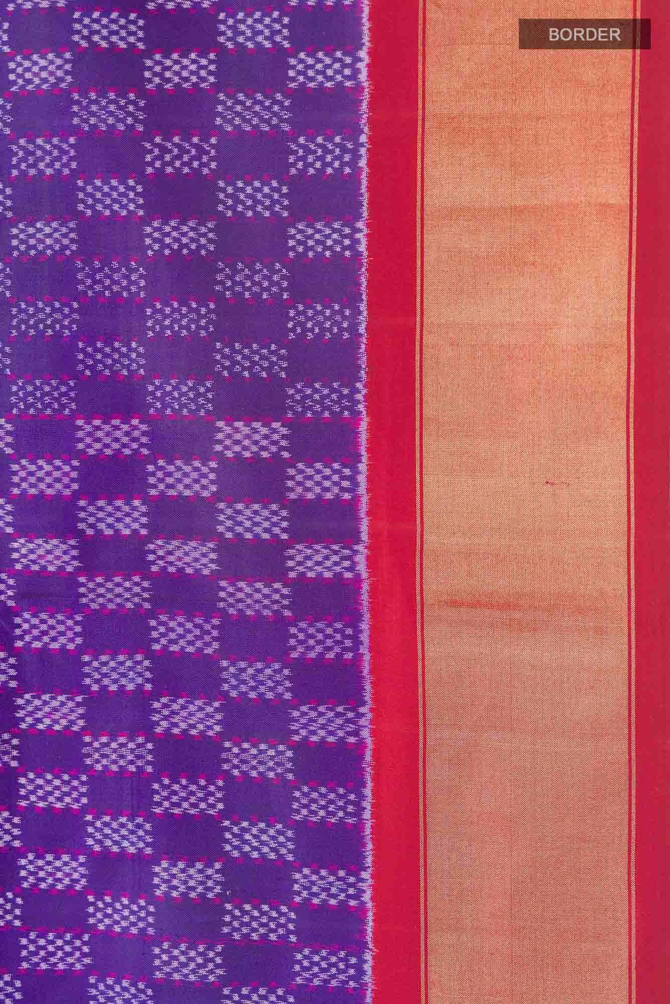 Purple Pochampally Silk Saree