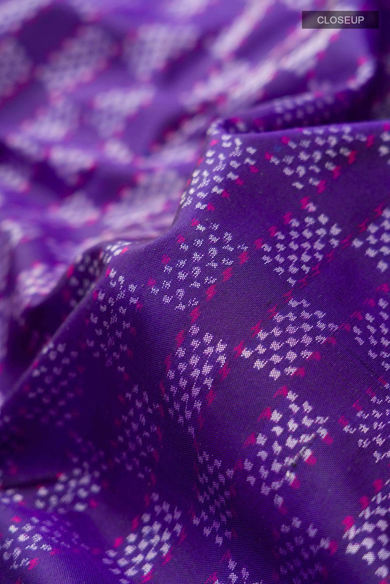 Purple Pochampally Silk Saree