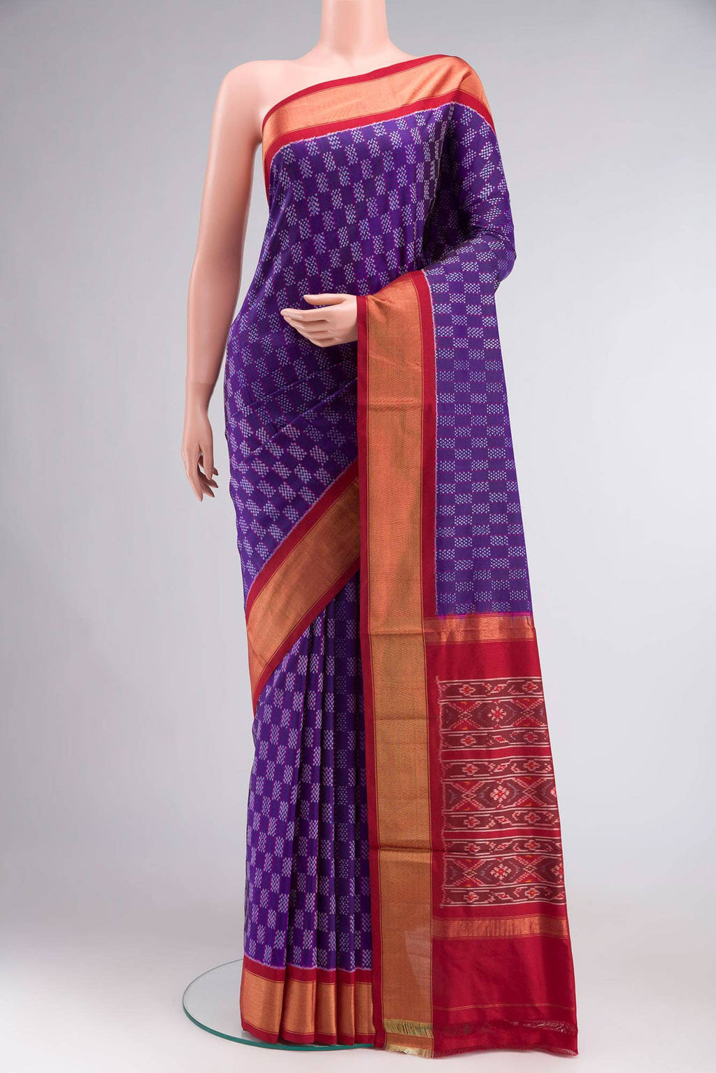 Purple Pochampally Silk Saree