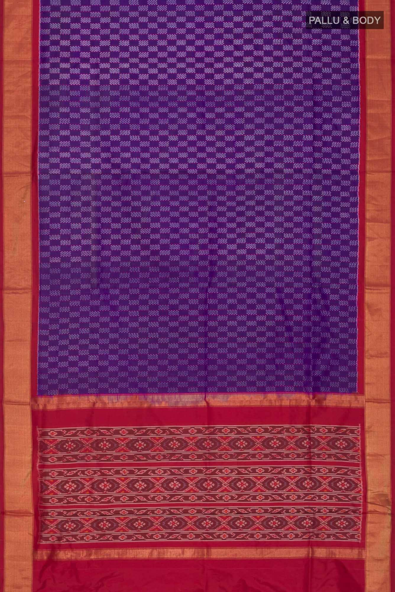 Purple Pochampally Silk Saree