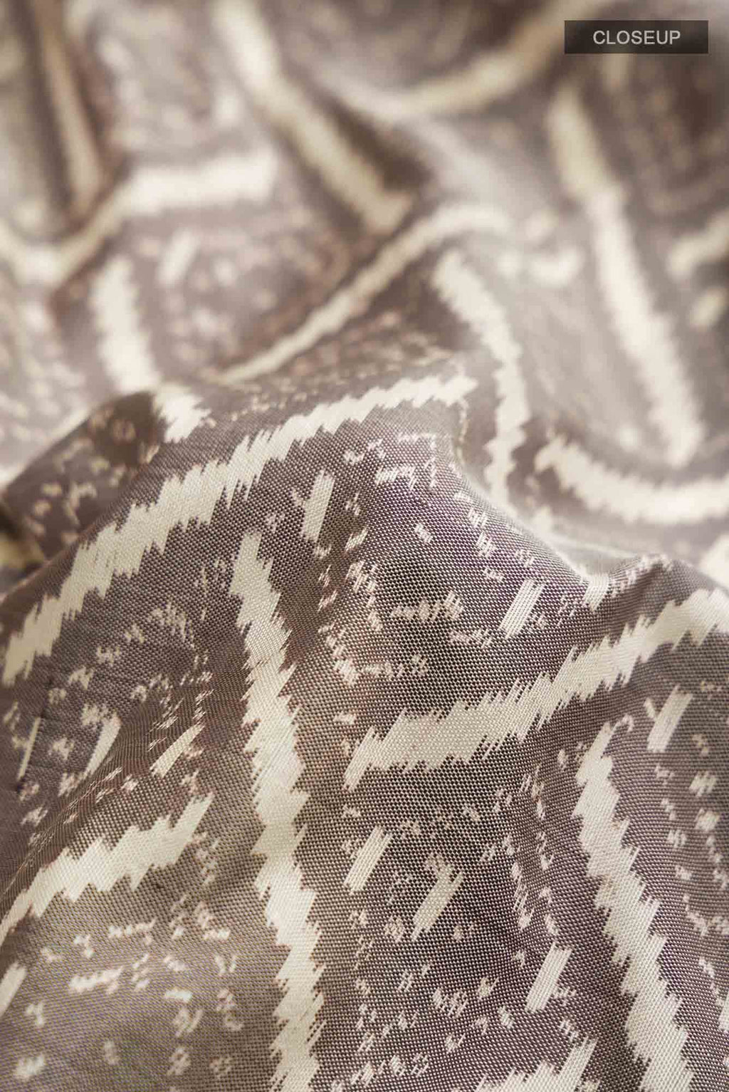 Beige Pochampally Silk Saree