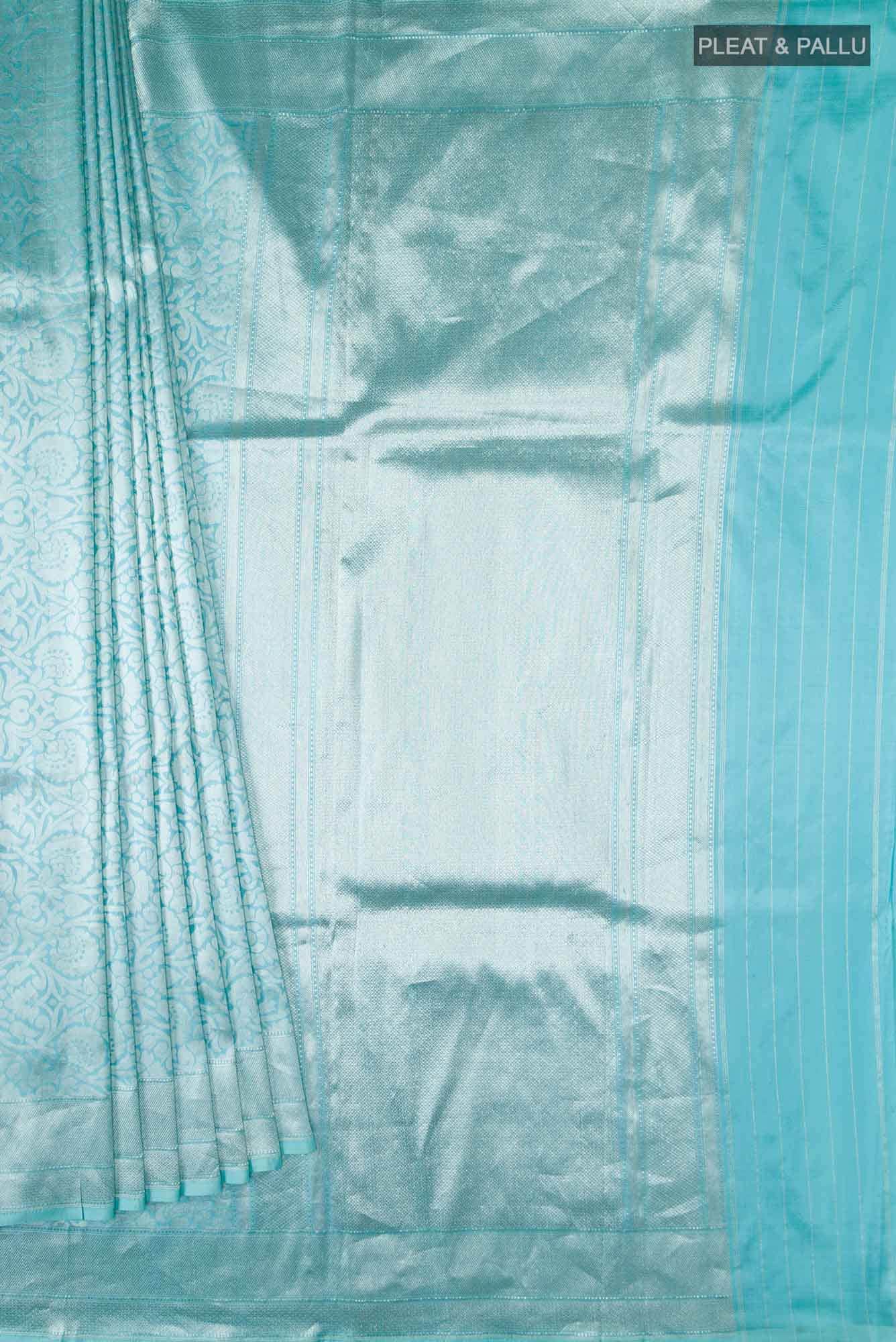 Blue Banarasi Silk Saree
