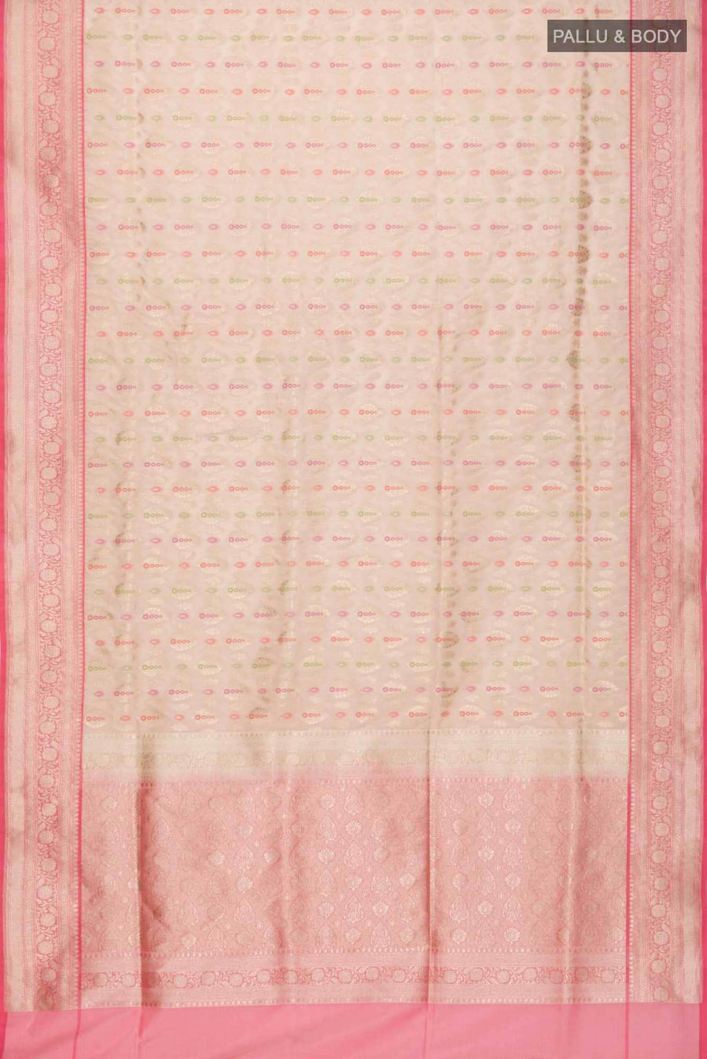 Beige Banarasi Silk Saree