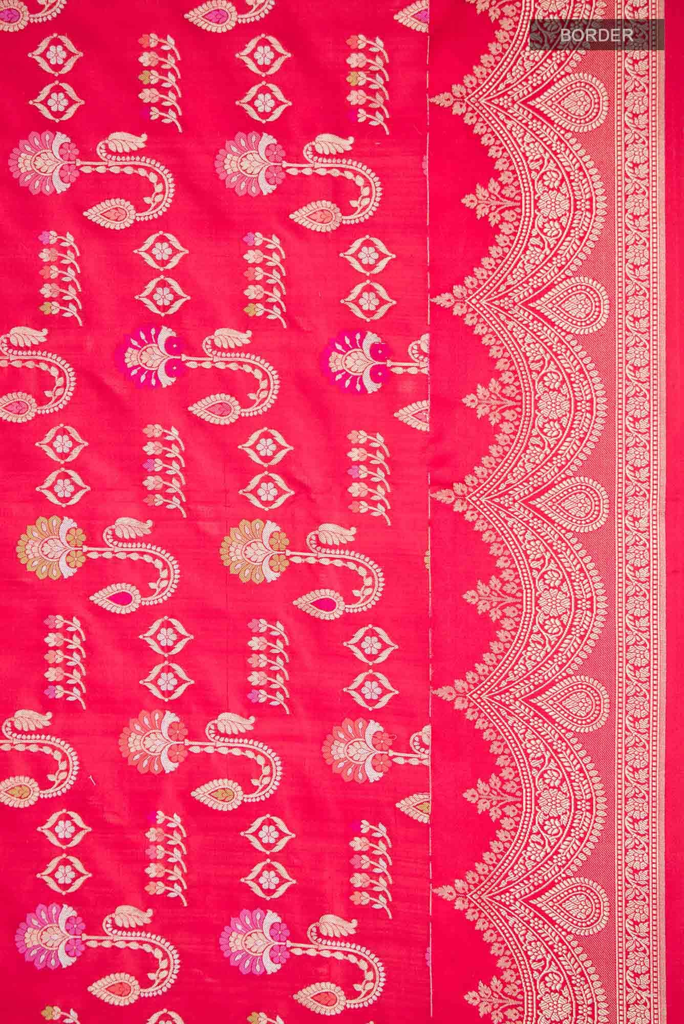 Red Banarasi Silk Saree