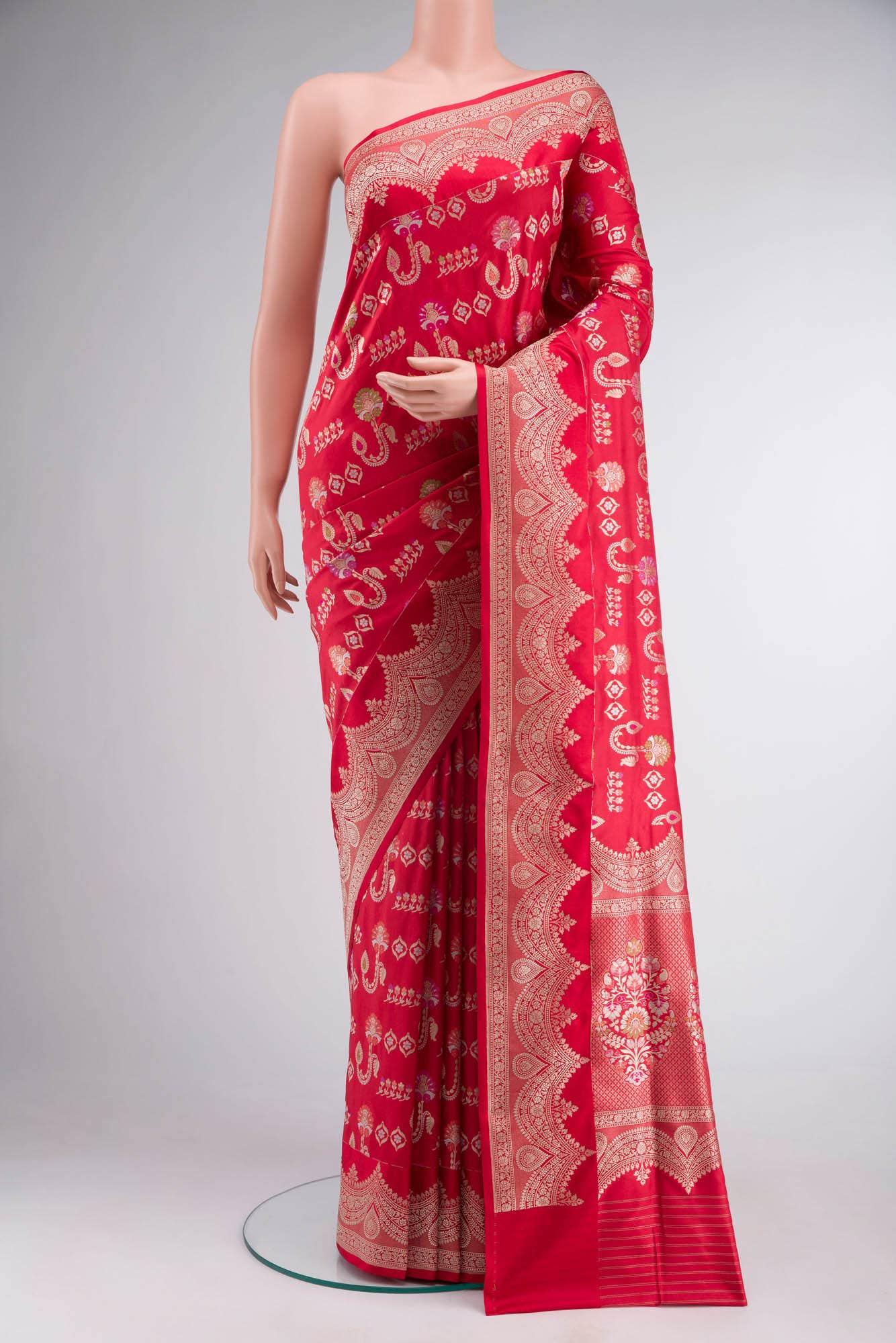 Red Banarasi Silk Saree