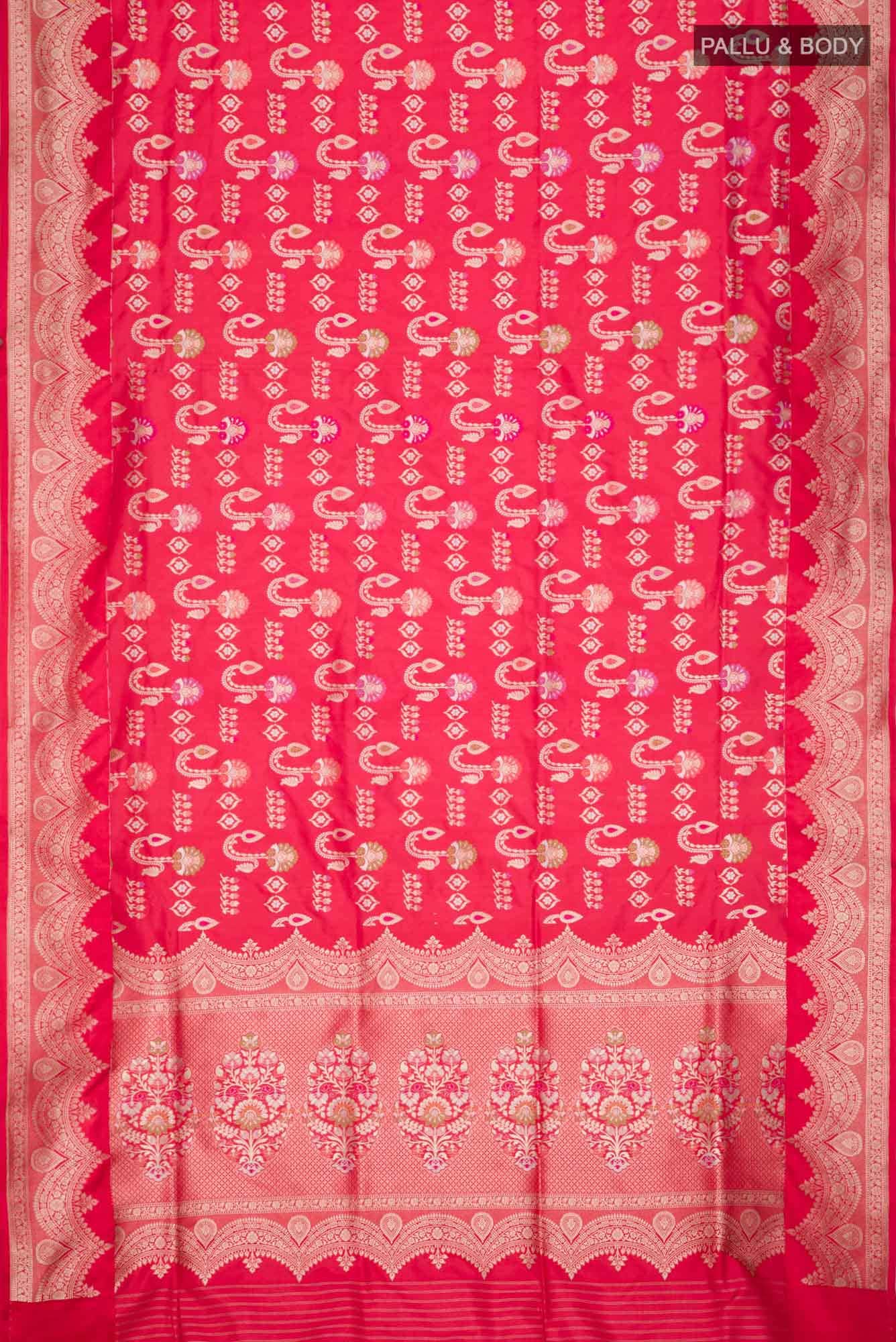 Red Banarasi Silk Saree