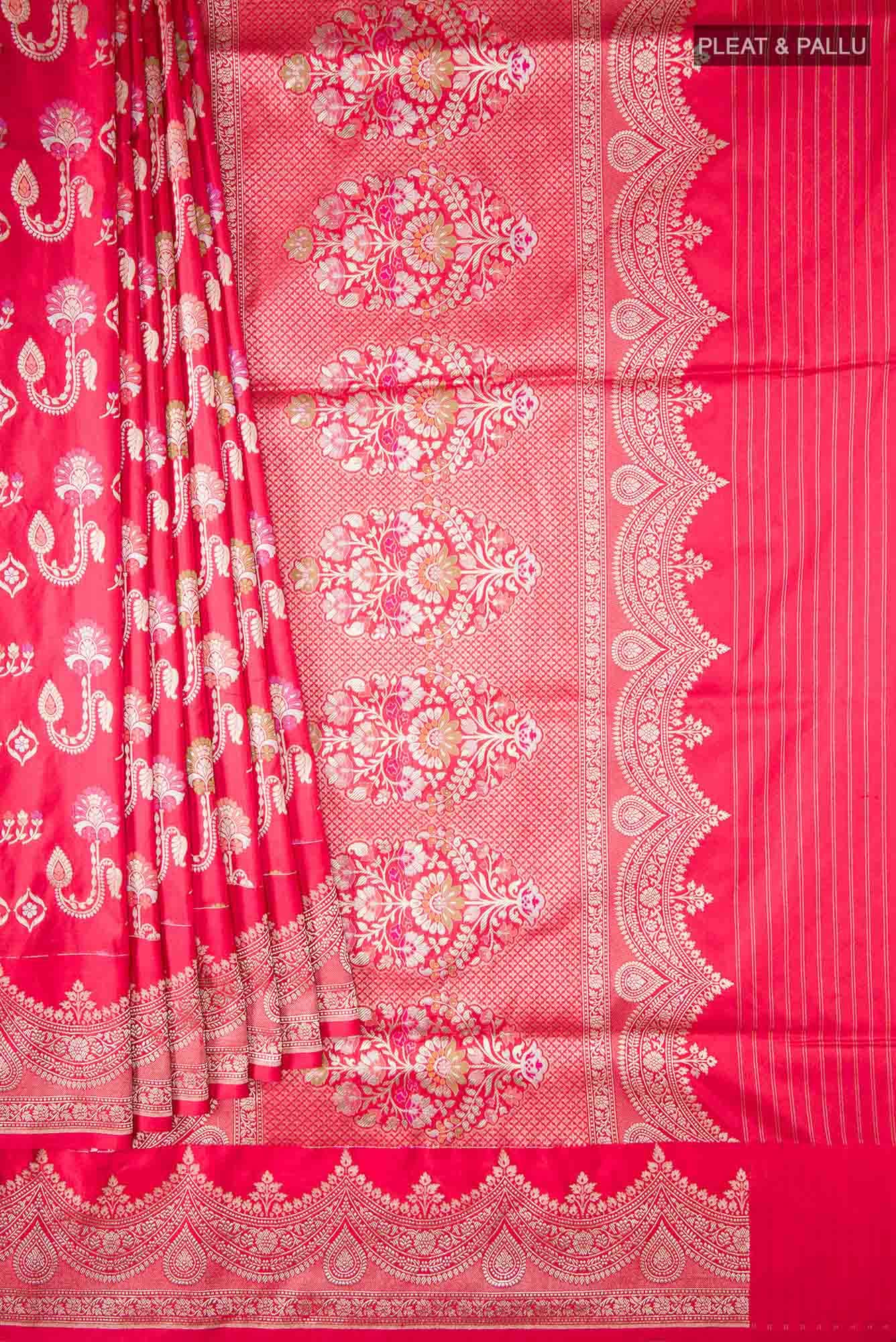 Red Banarasi Silk Saree