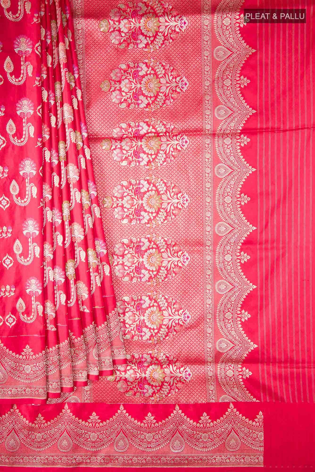 Red Banarasi Silk Saree